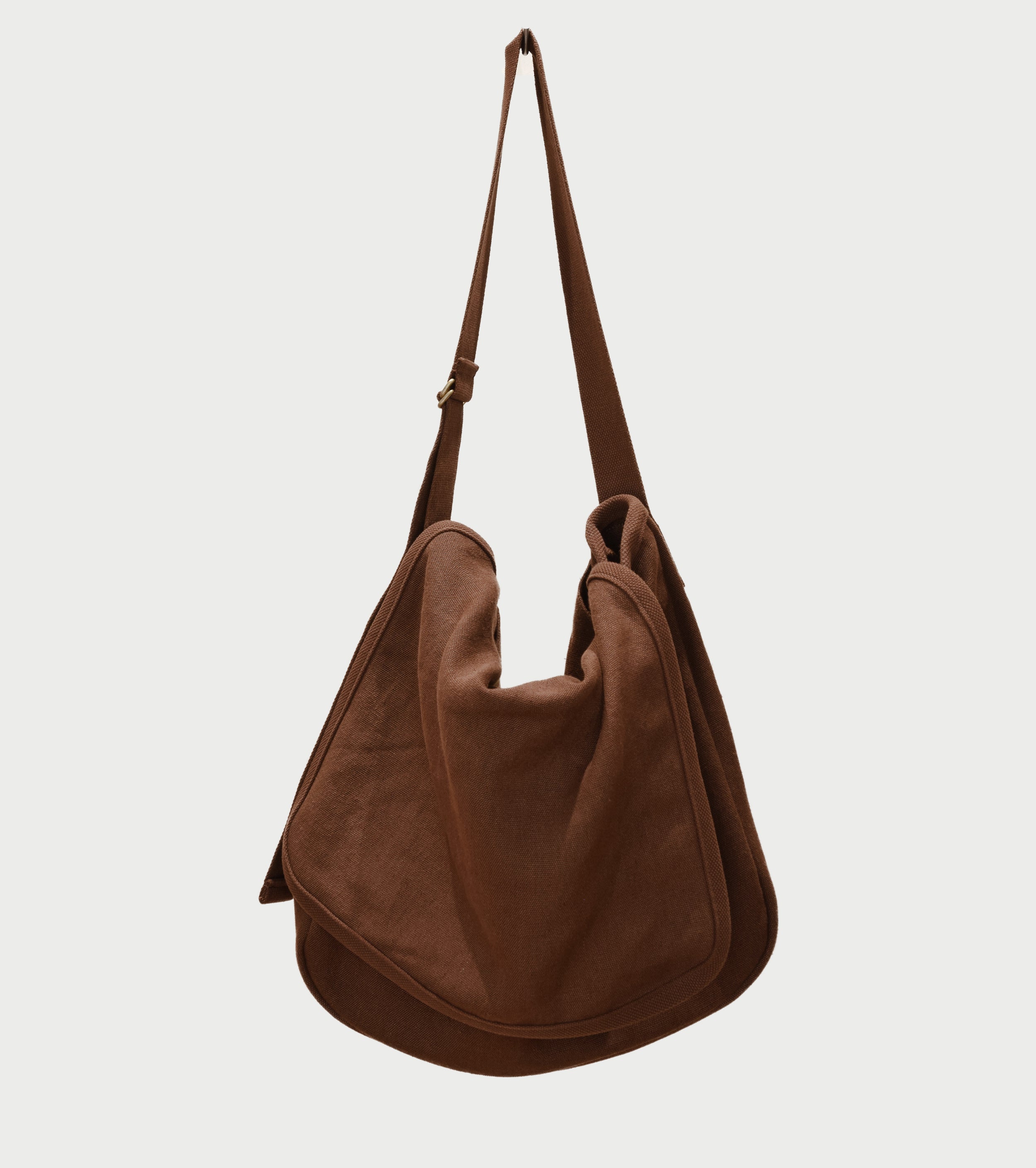 COMOLI Hemp Duck Shoulder Bag, Brown
