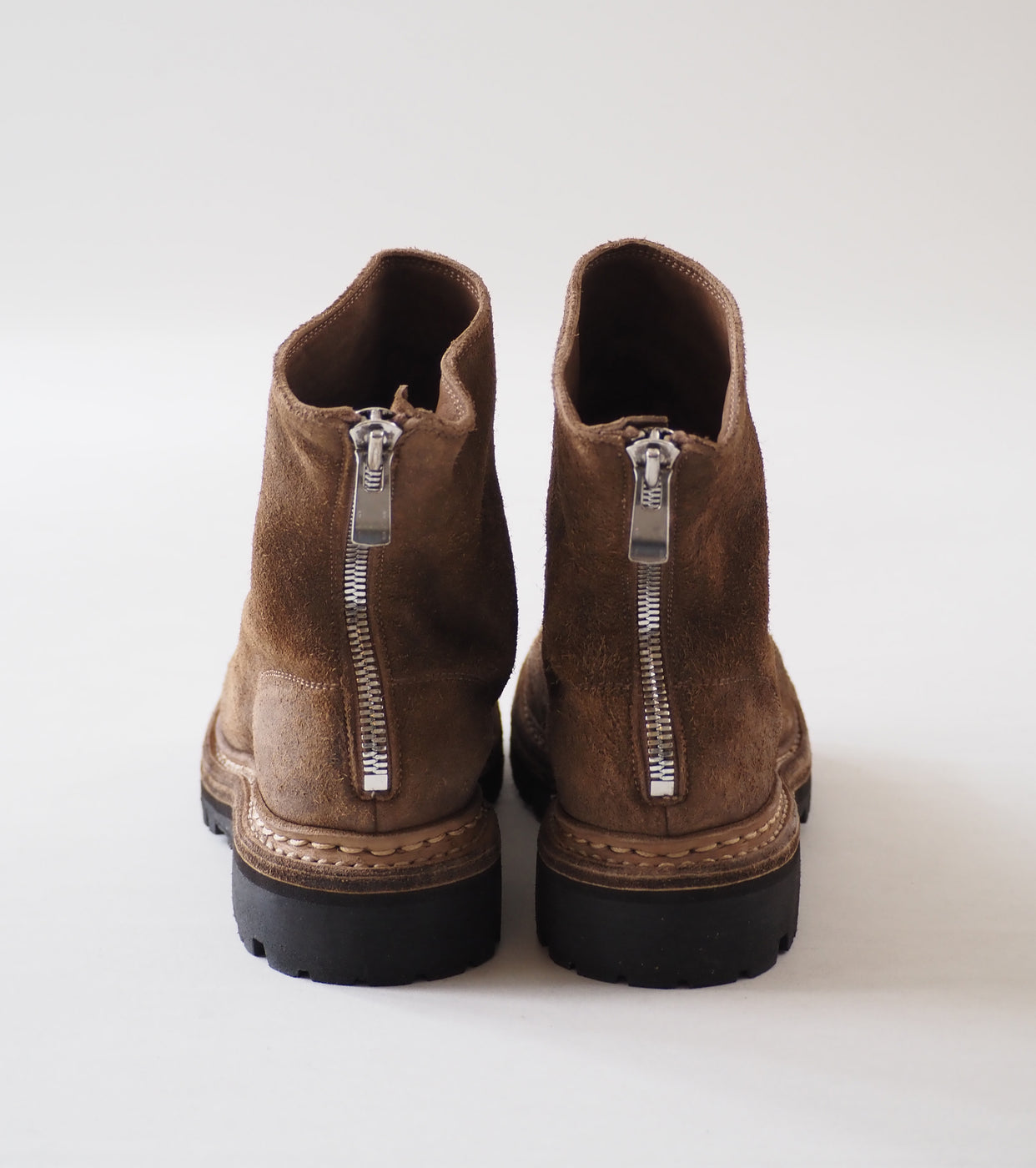 GUIDI Back Zip Boots  COMOLI Exclusive Color ,Beige