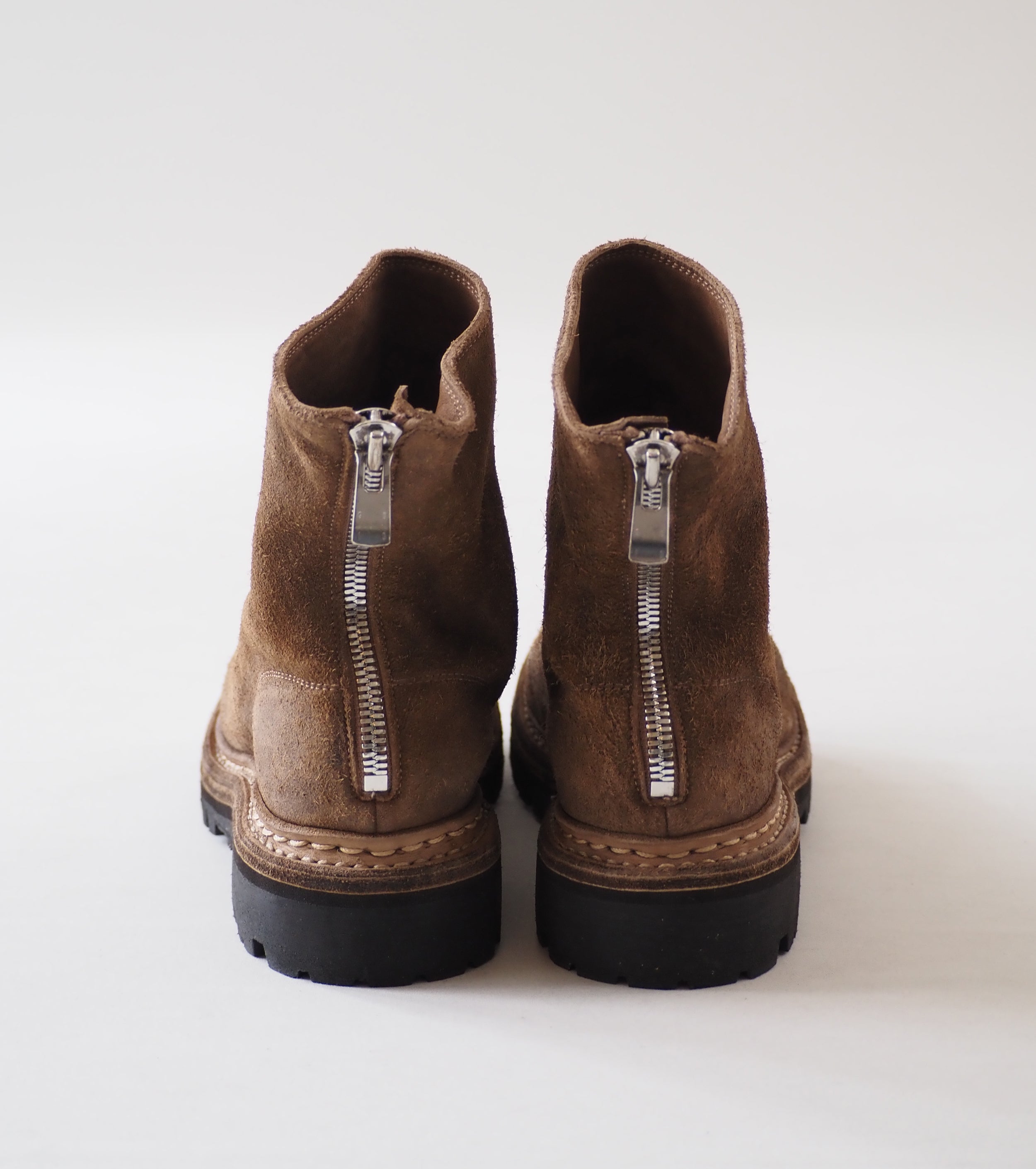 GUIDI Back Zip Boots  COMOLI Exclusive Color ,Beige