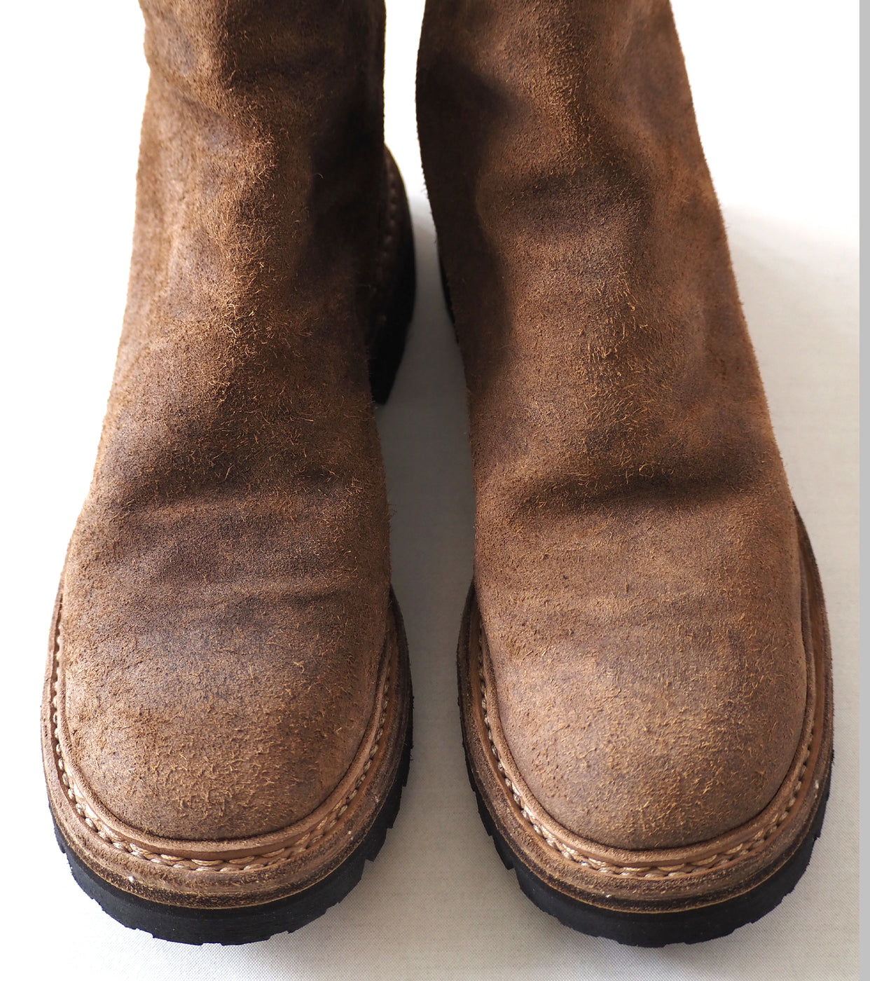 GUIDI Back Zip Boots  COMOLI Exclusive Color ,Beige