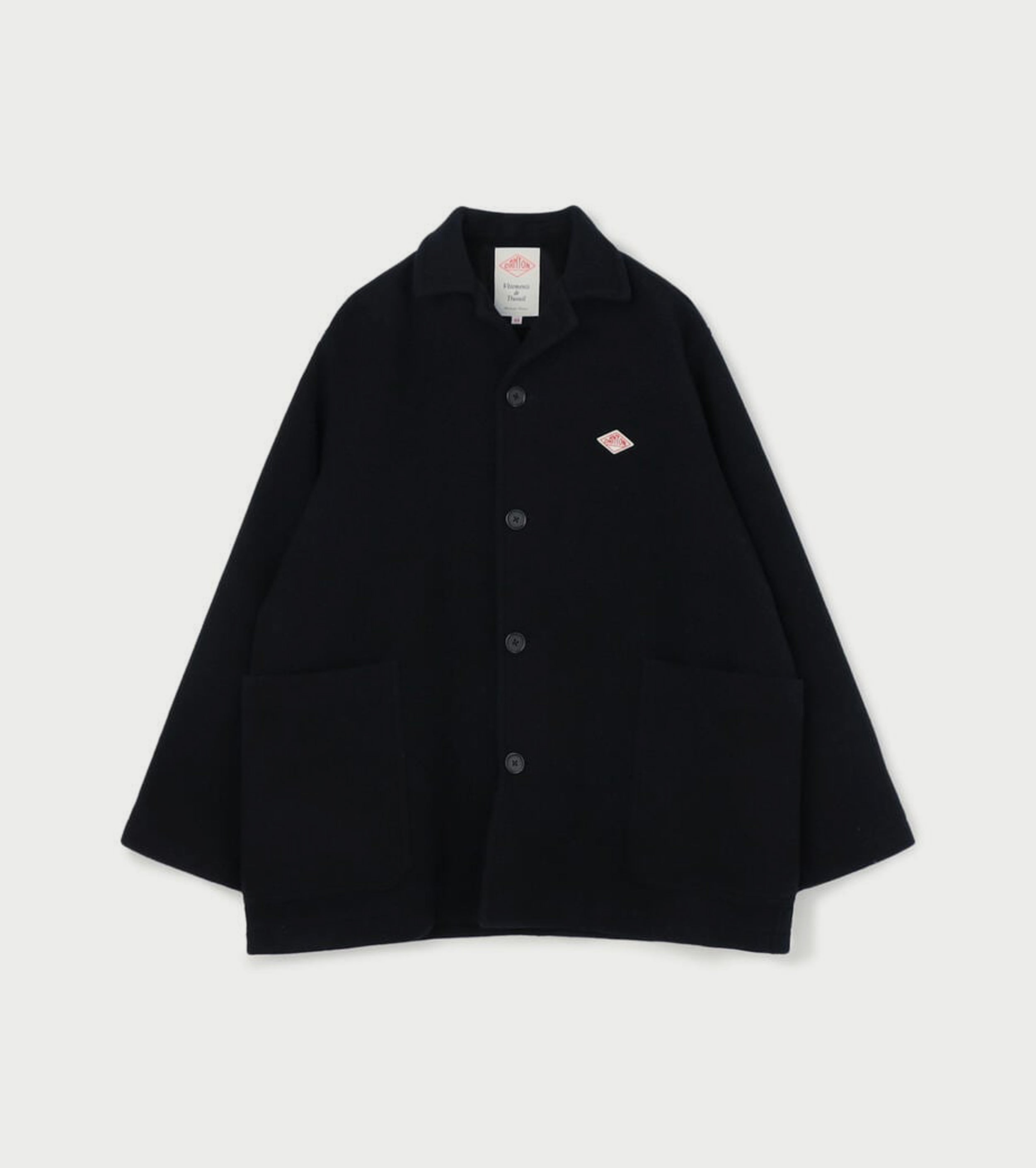 DANTON ウール メルトン ワークジャケット , Dark Navy – Navyblue