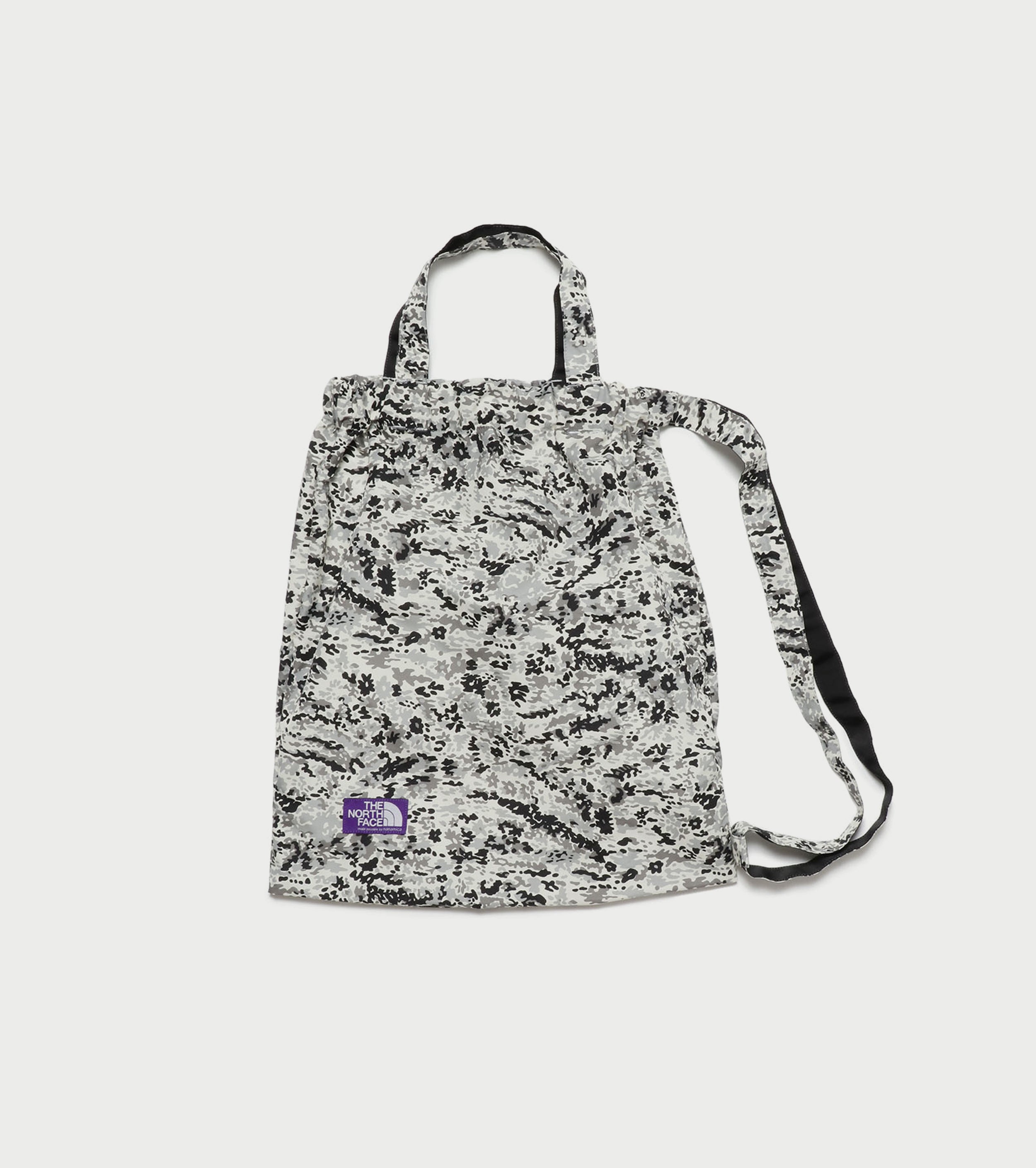 Flower Printed Field Tote, Flower Camouflage