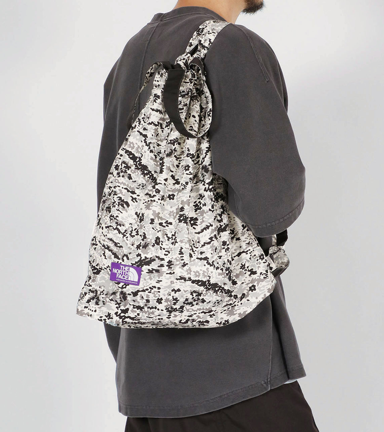 Flower Printed Field Tote, Flower Camouflage
