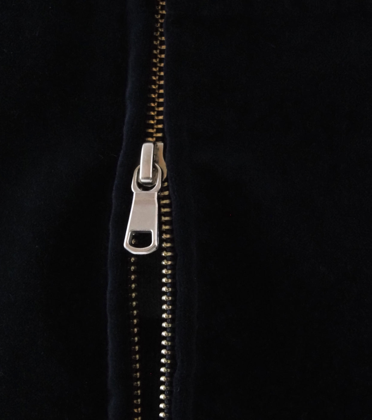 MAATEE & SONS VELVET STAND JACKET  , Navy