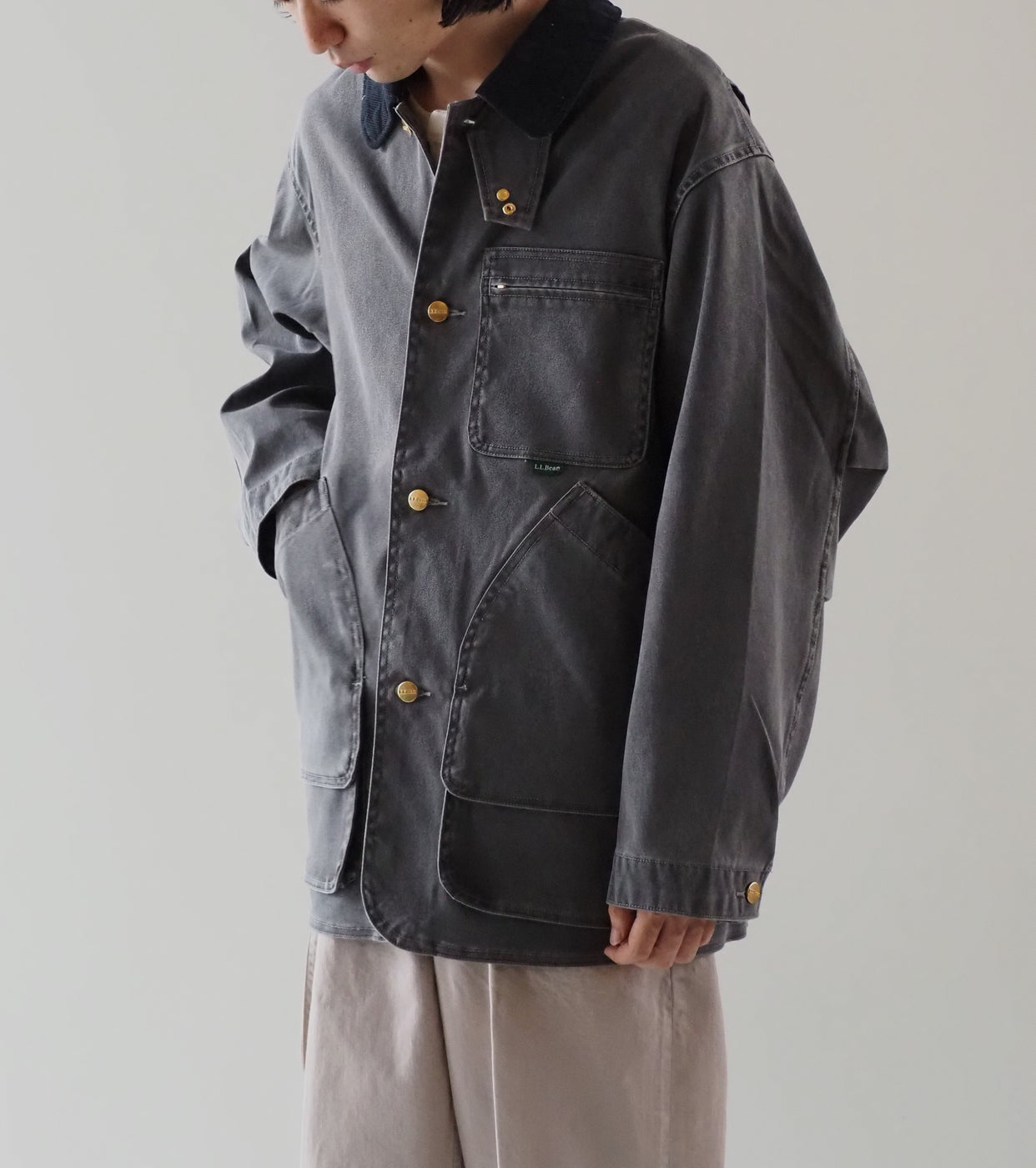 L.L.Bean JAPAN EDITION Men's Prospect Harbor Field Coat , Fade Black