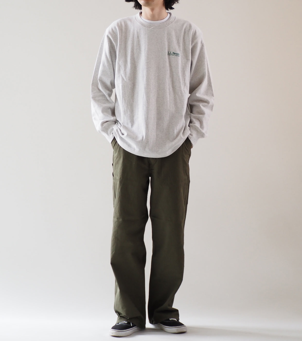L.L.Bean JAPAN EDITION Union Long-Sleeve Tee, Birch