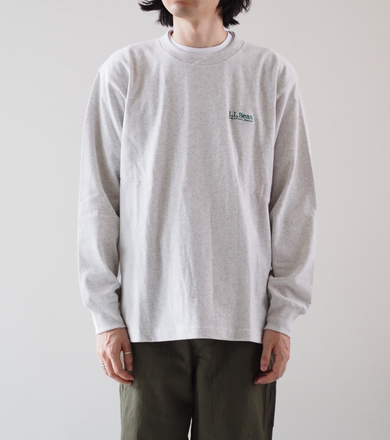 L.L.Bean JAPAN EDITION Union Long-Sleeve Tee, Birch