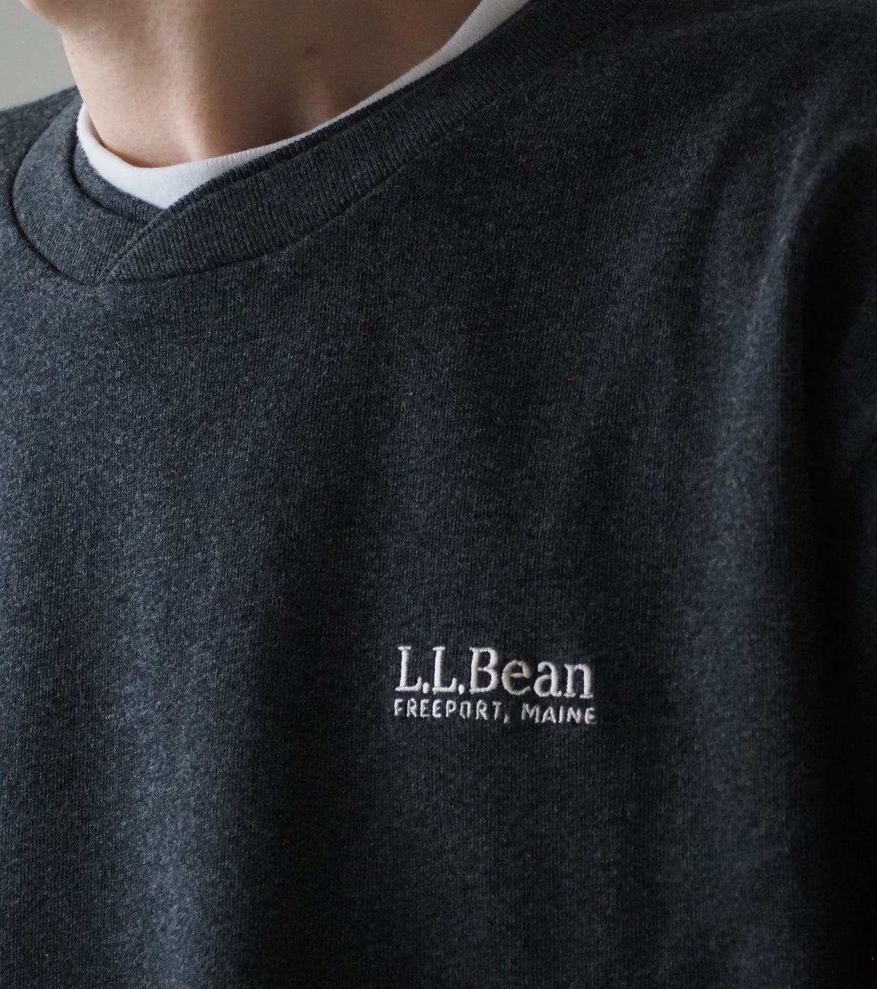 L.L.Bean JAPAN EDITION Union Long-Sleeve Tee, Top Charcoal