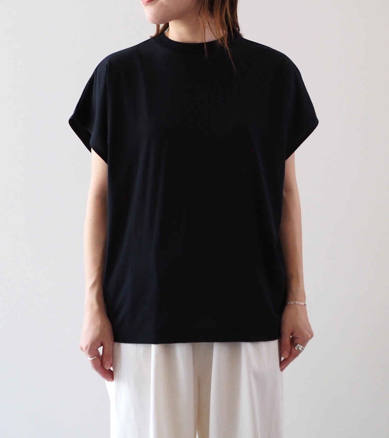 Drop Shoulder Top, Black