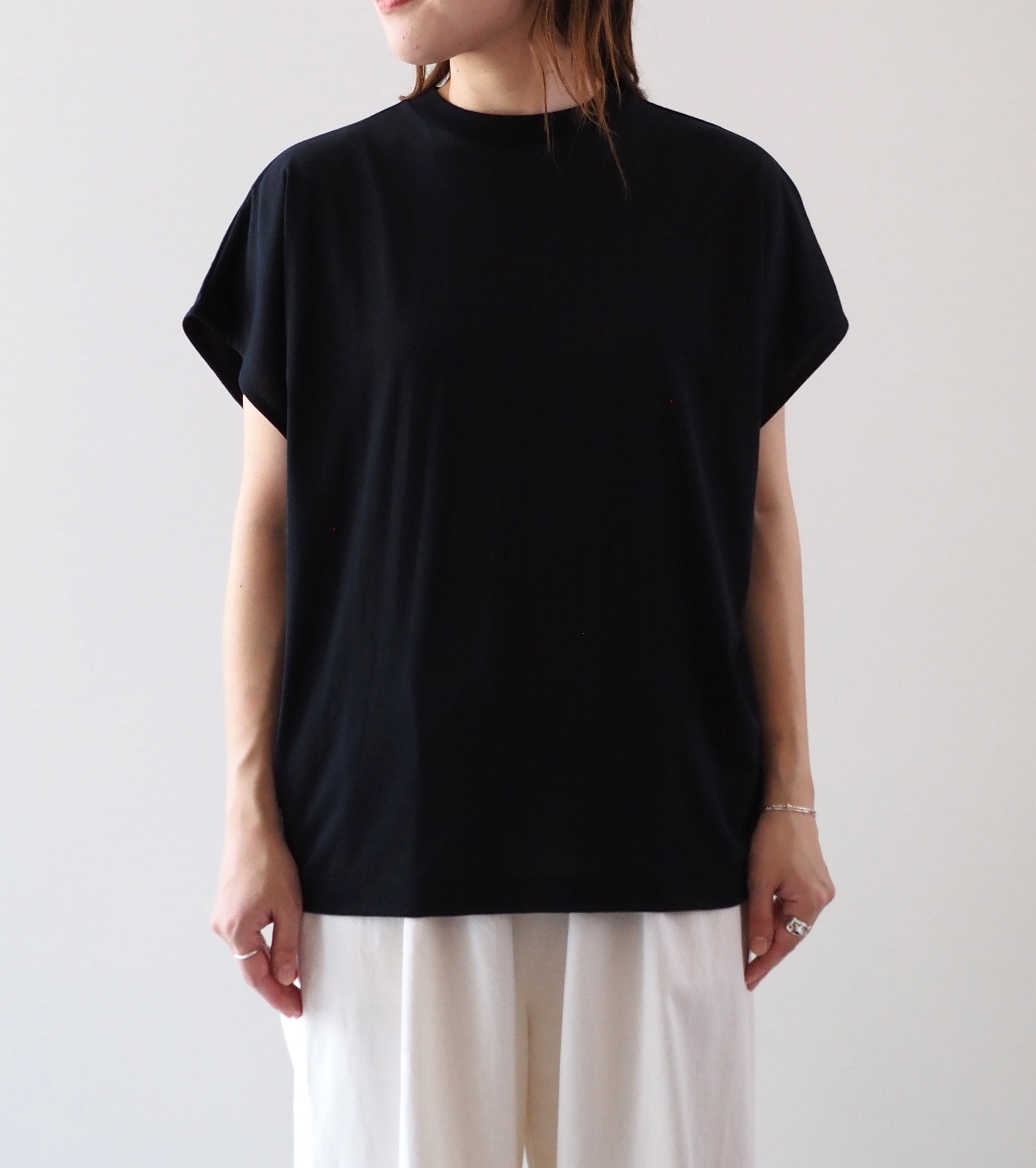 Drop Shoulder Top, Black