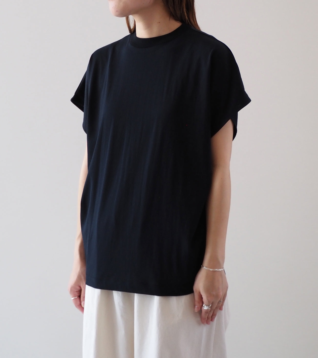 Drop Shoulder Top, Black