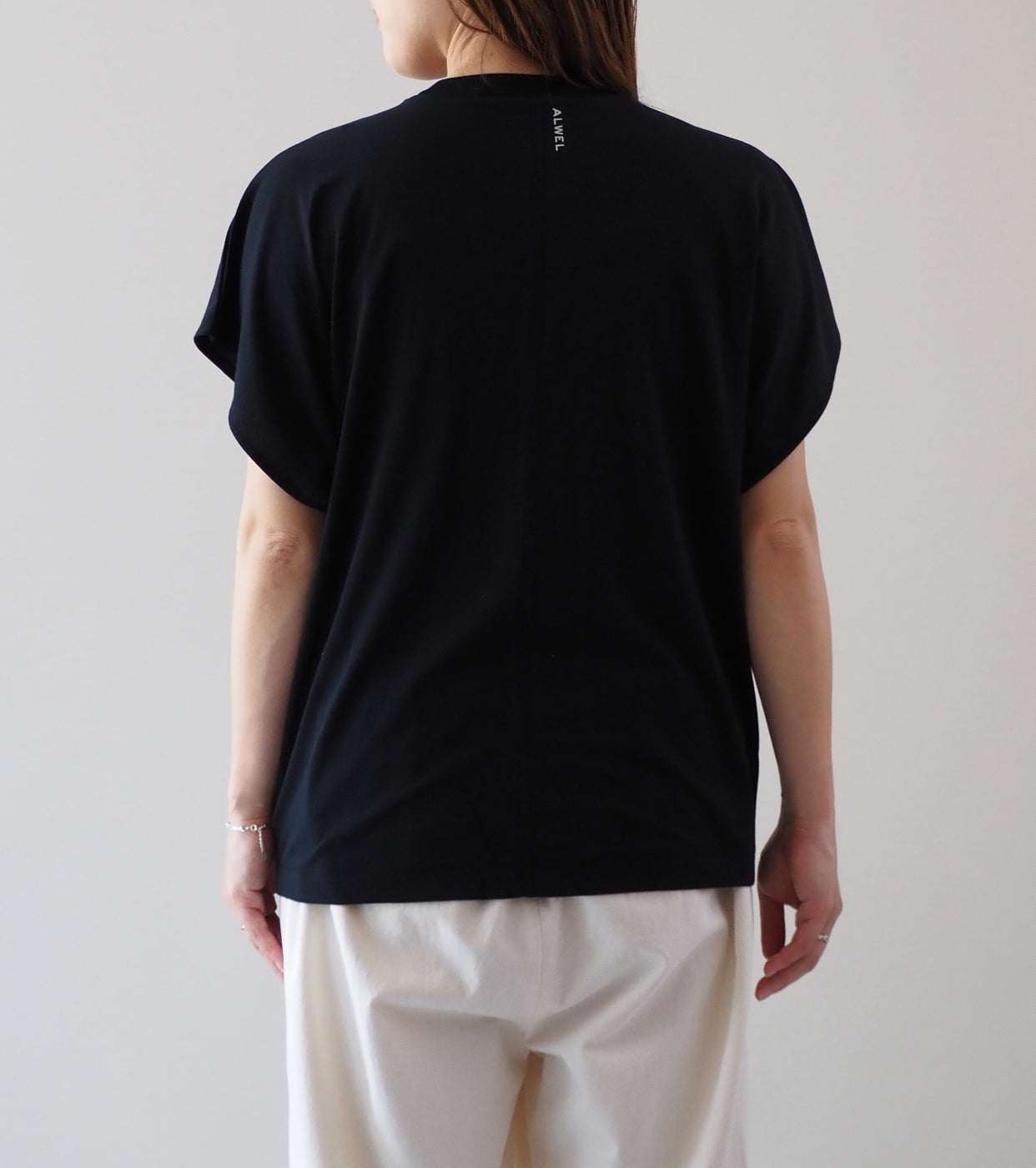 Drop Shoulder Top, Black