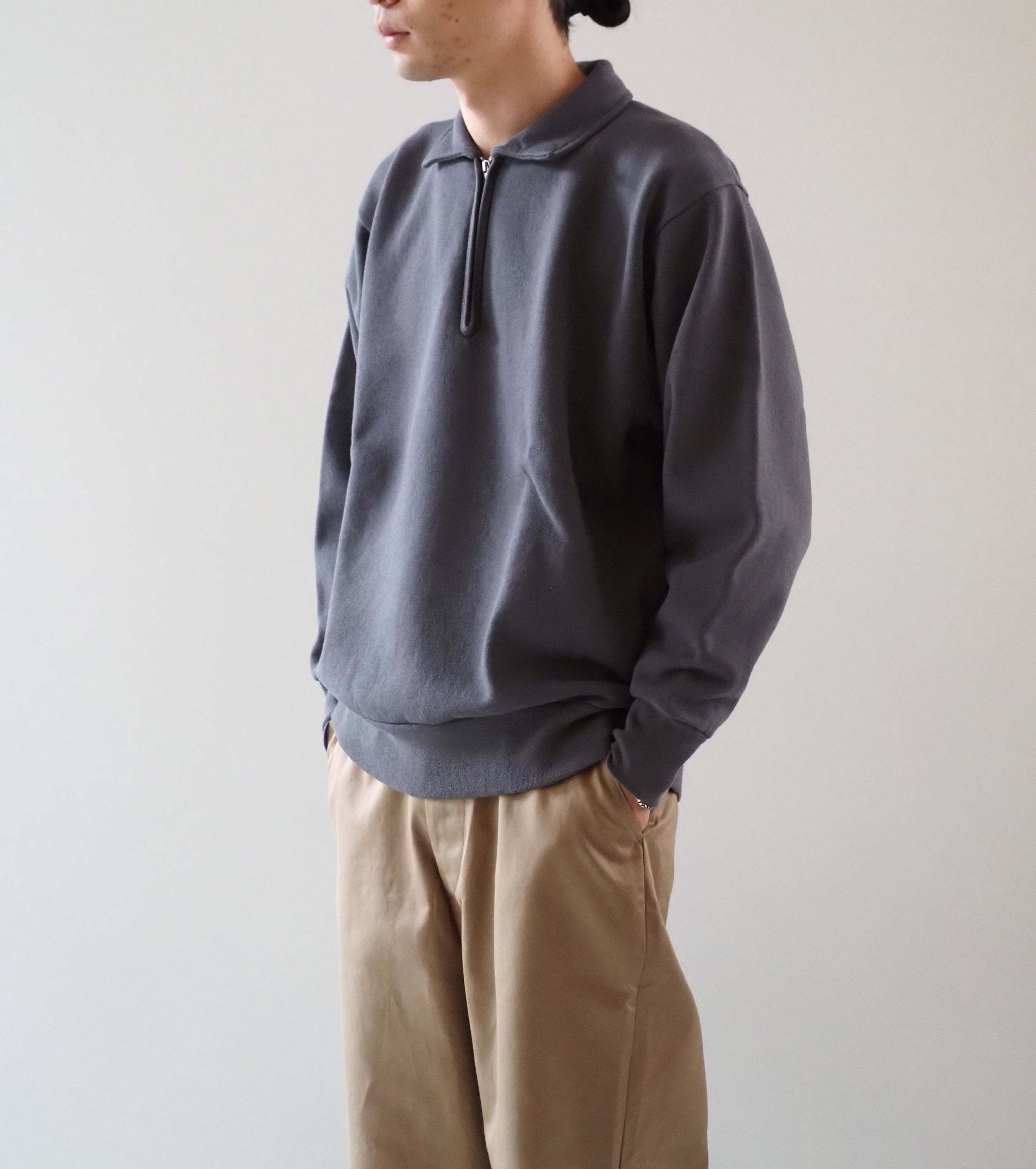 CIOTA Half Zip Sweatshirt ,  Blue Gray