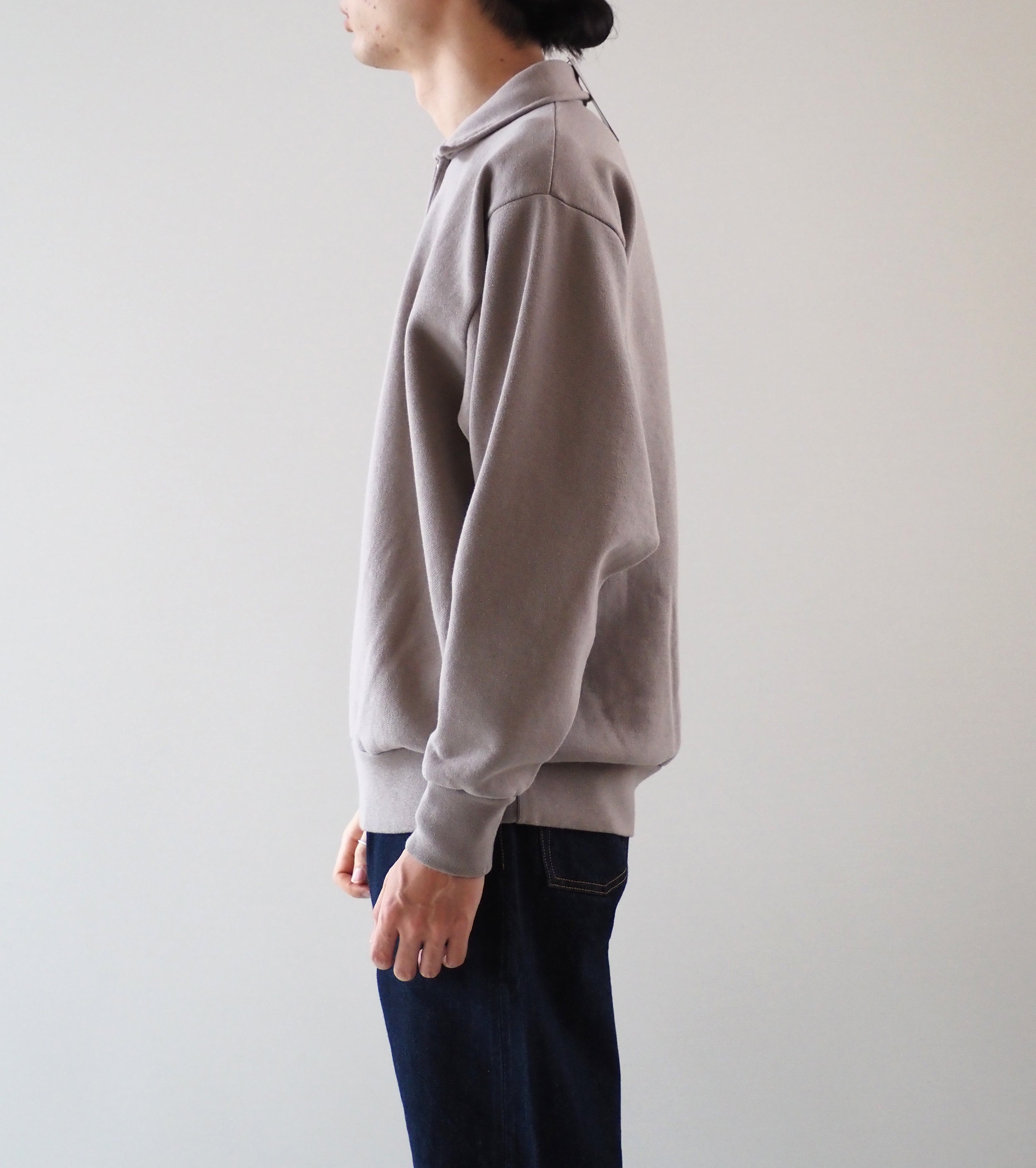 CIOTA Half Zip Sweatshirt , Light Gray