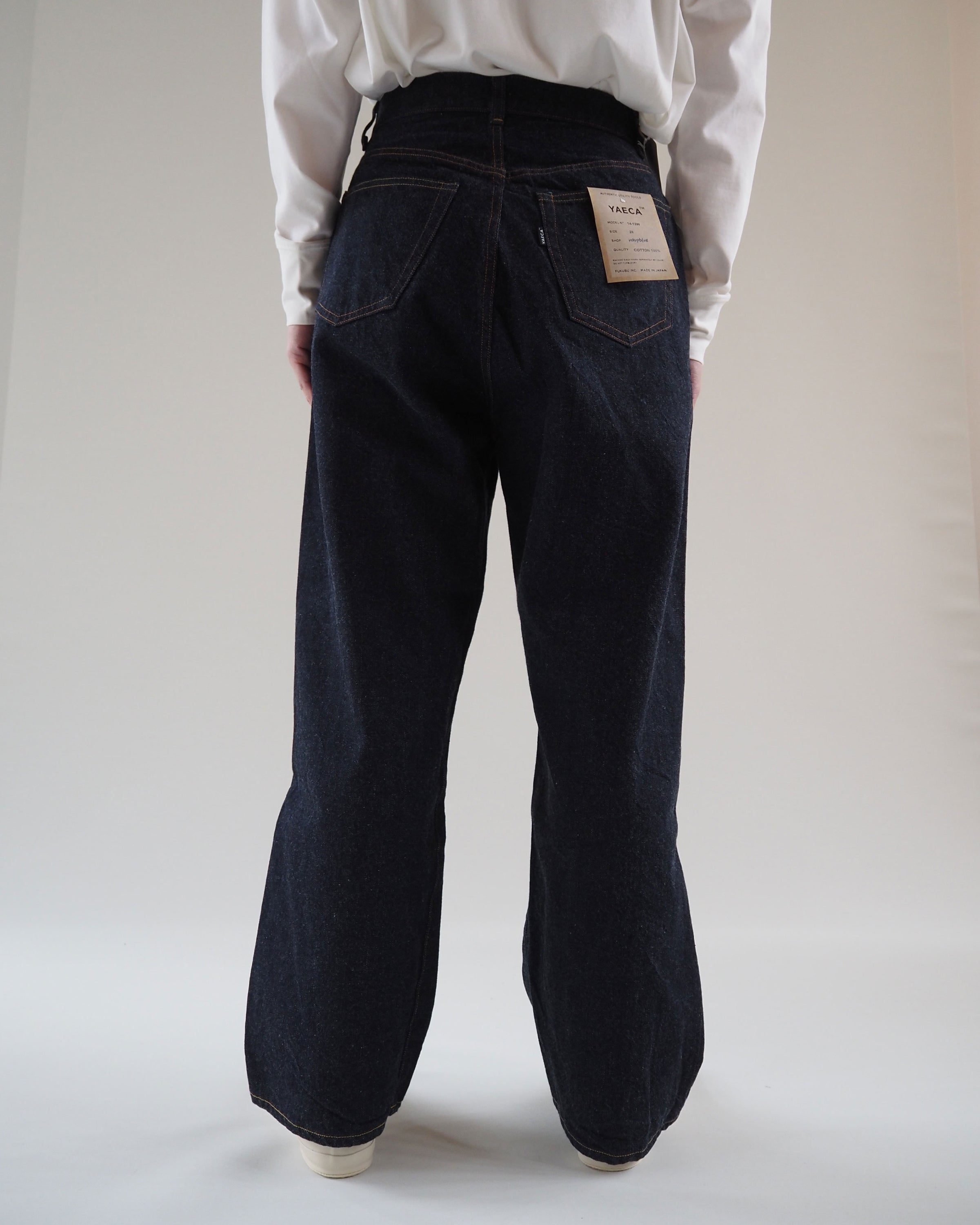 Denim Pants Wide Straight, Indigo