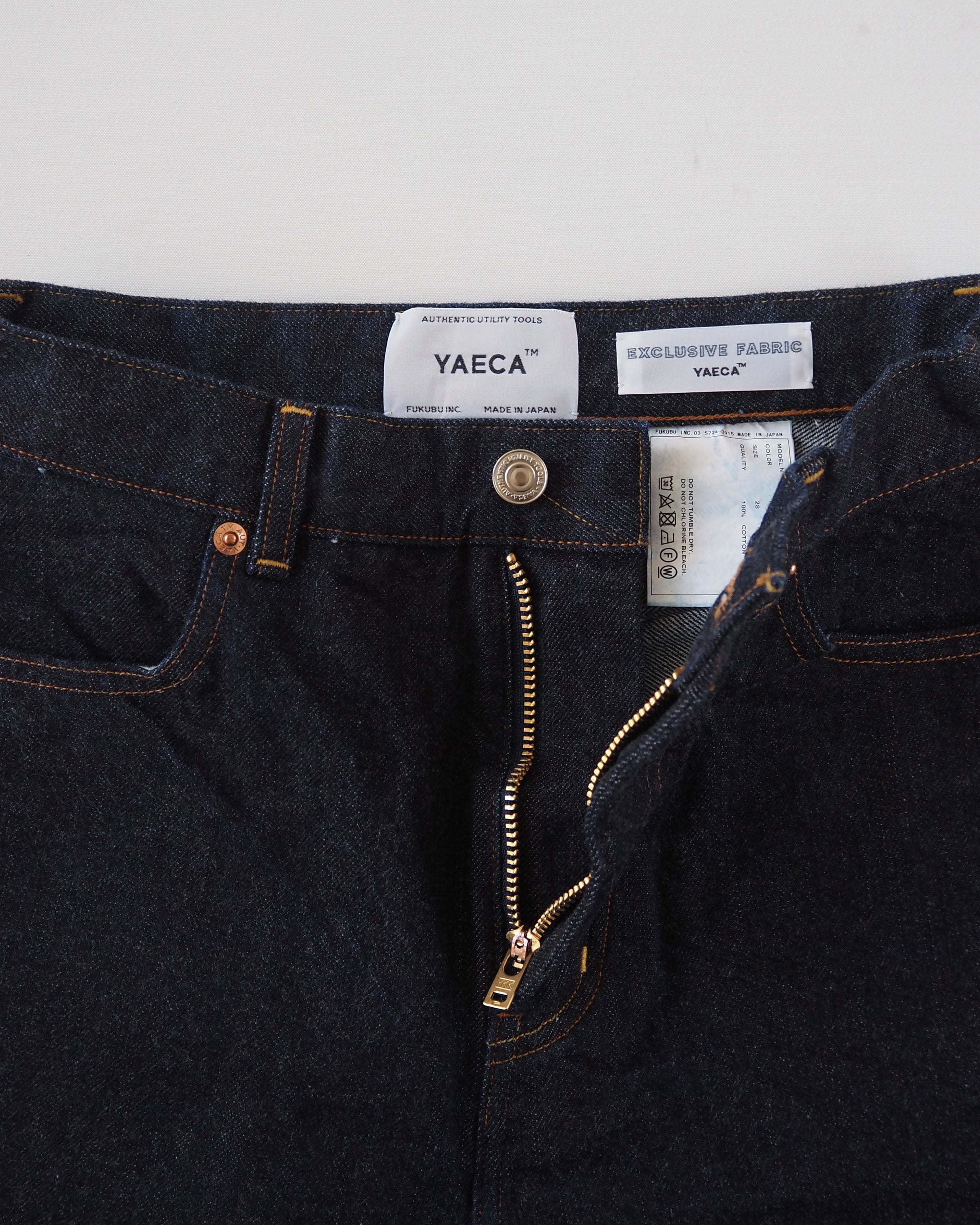 Denim Pants Wide Straight, Indigo