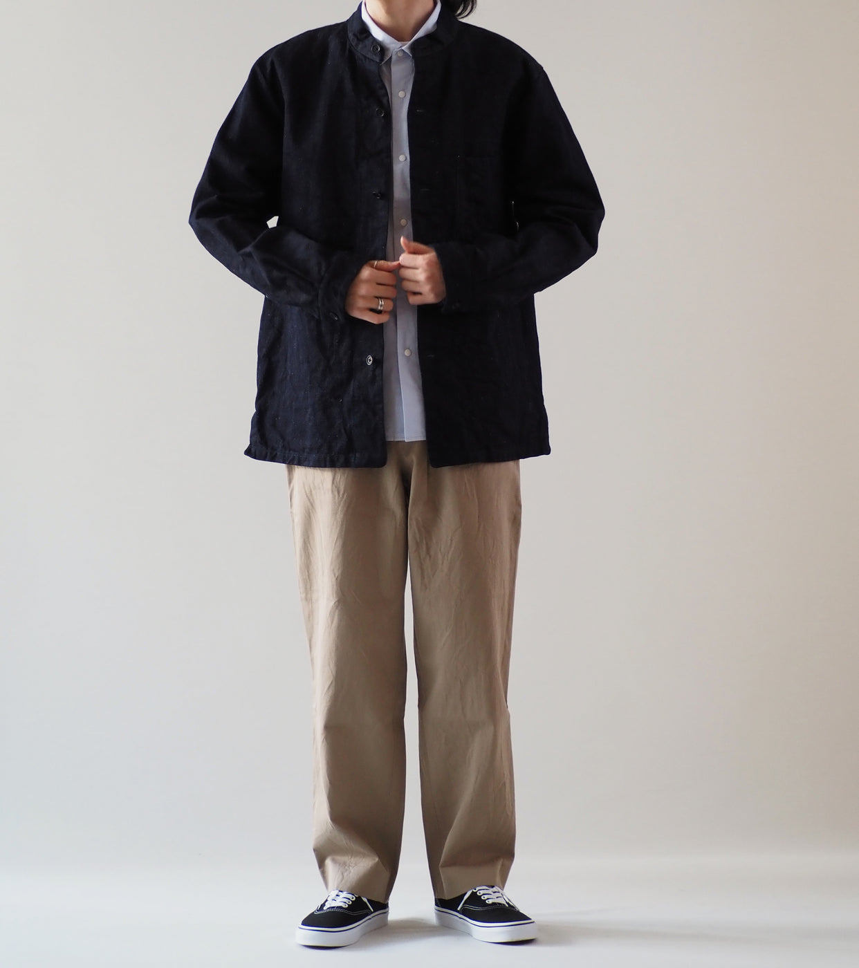 YAECA Chino Tucked Tapered , Khaki