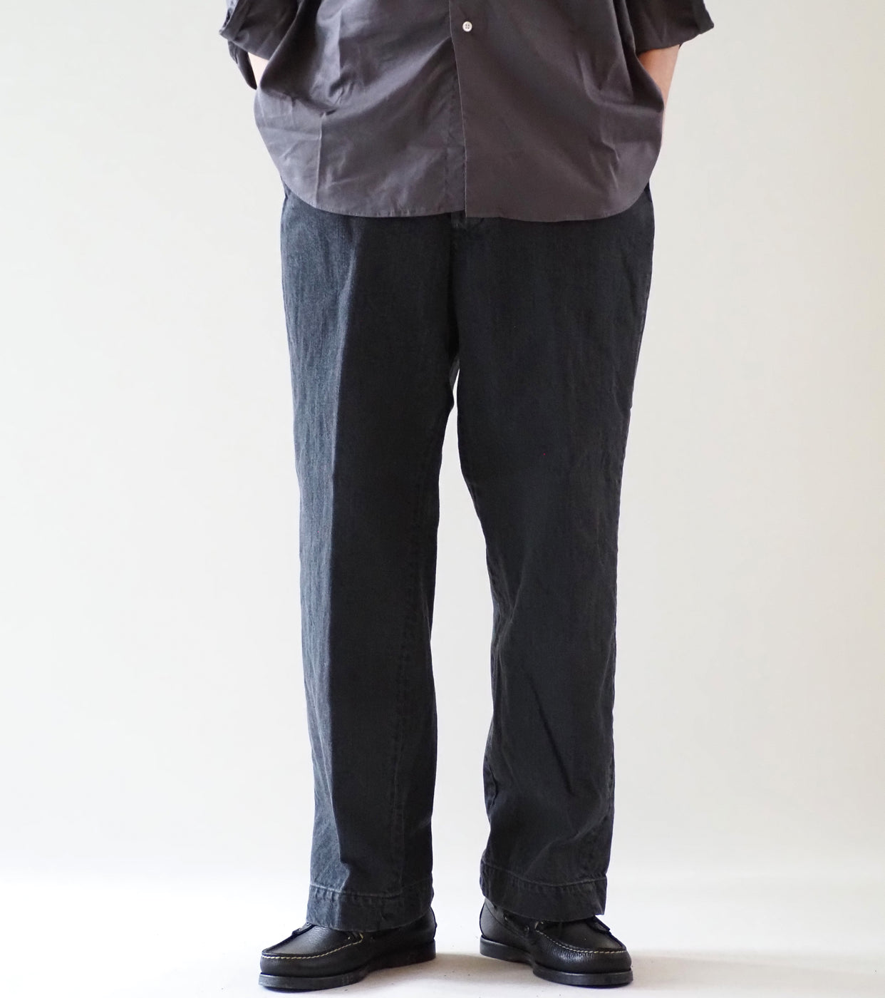 CIOTA Denim Slacks , Medium Black