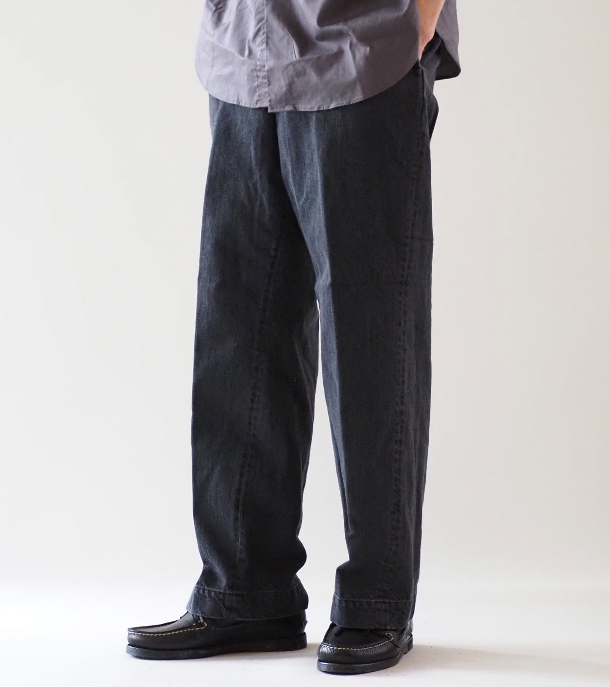 CIOTA Denim Slacks , Medium Black
