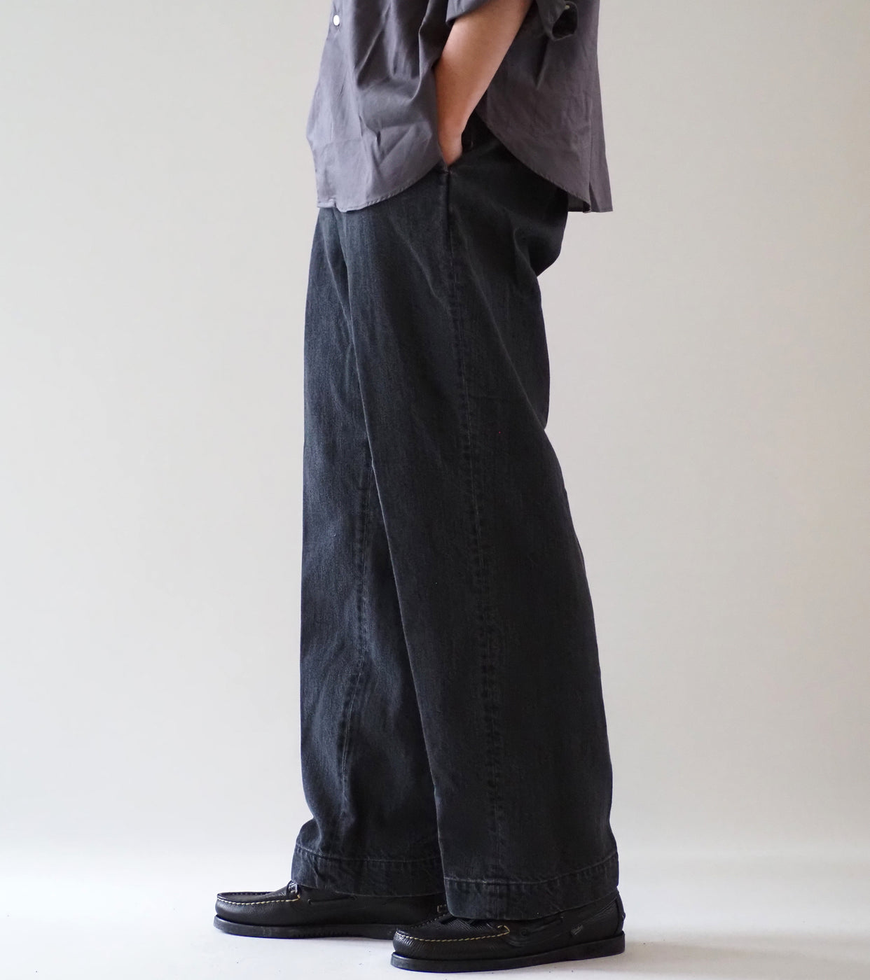 CIOTA Denim Slacks , Medium Black