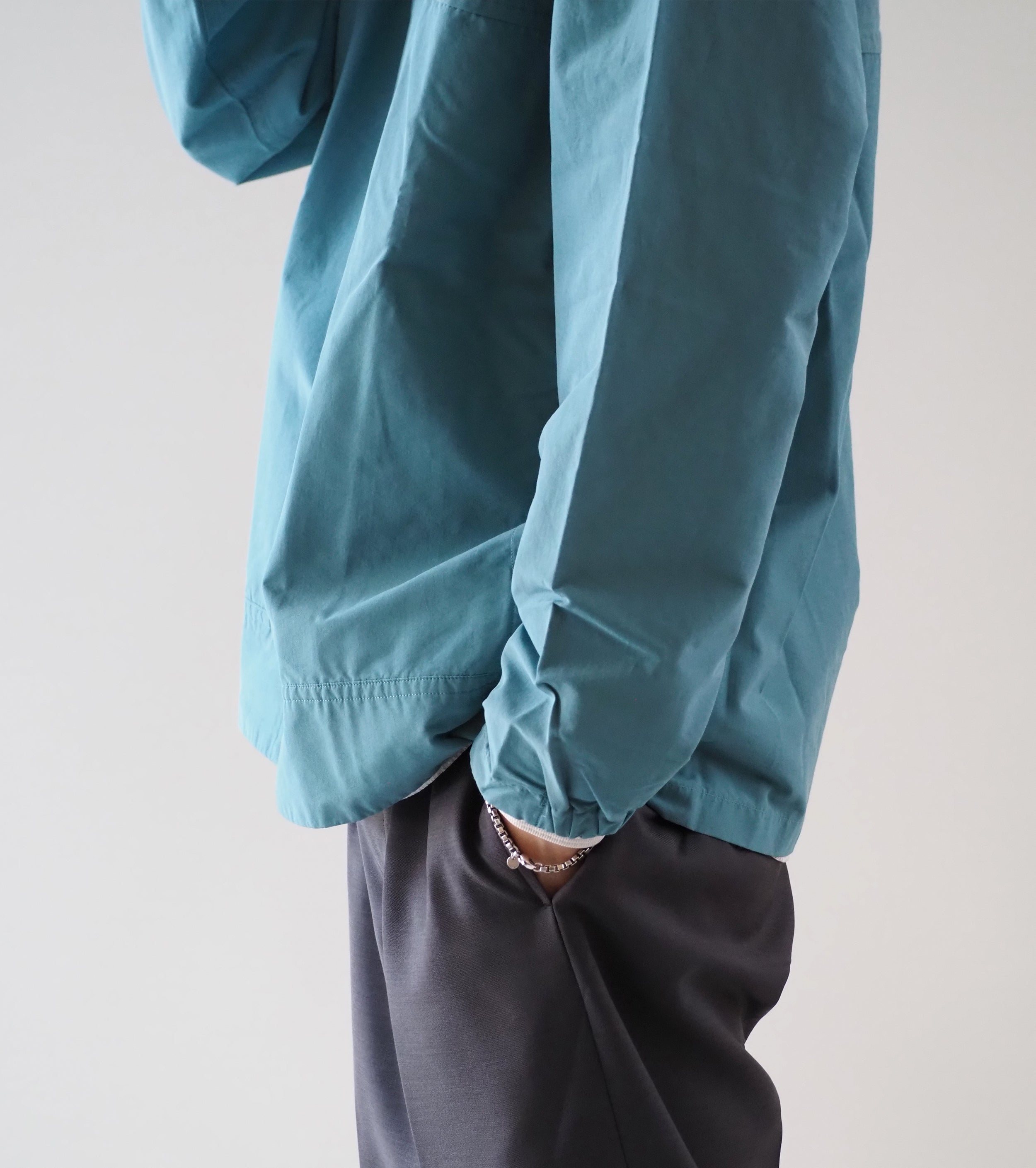 YAECA 60/40 Cloth Hooded Shirt , Green