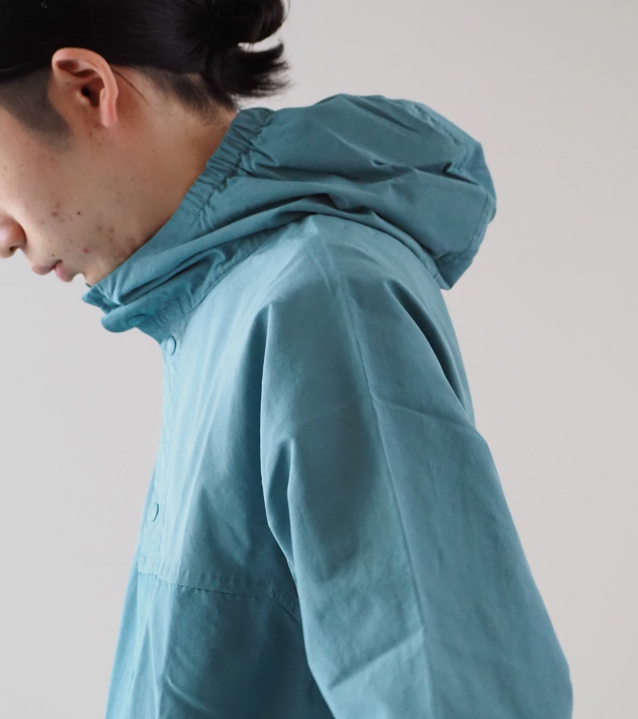YAECA 60/40 Cloth Hooded Shirt , Green