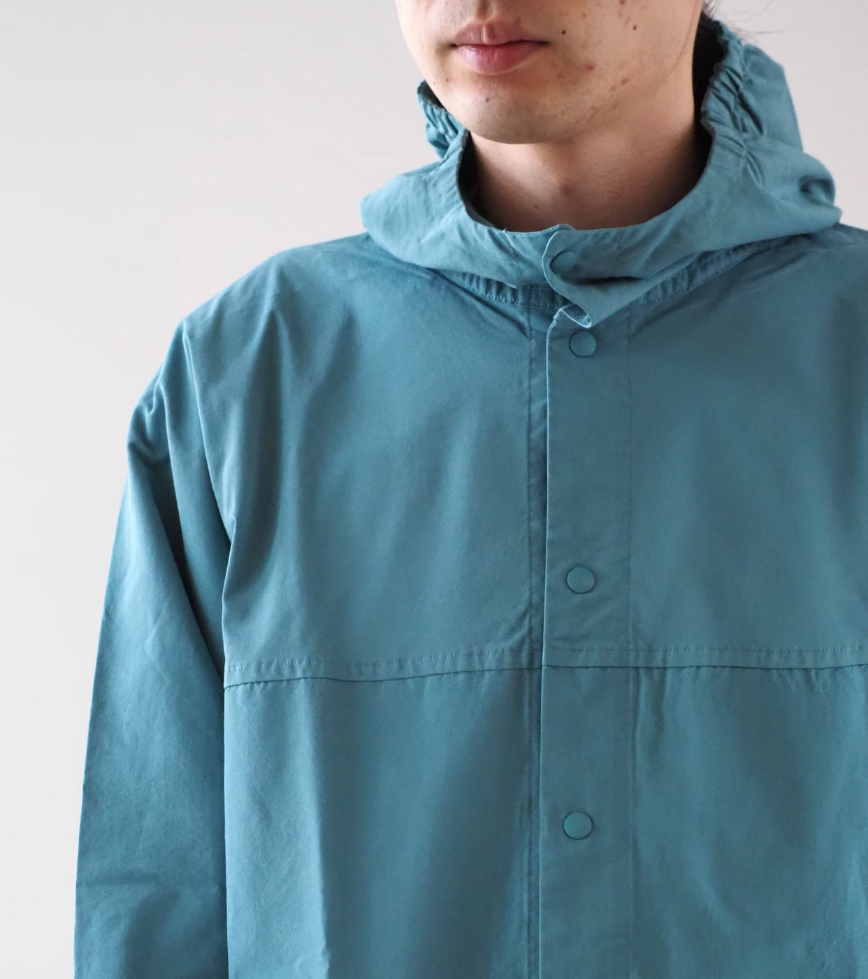 YAECA 60/40 Cloth Hooded Shirt , Green