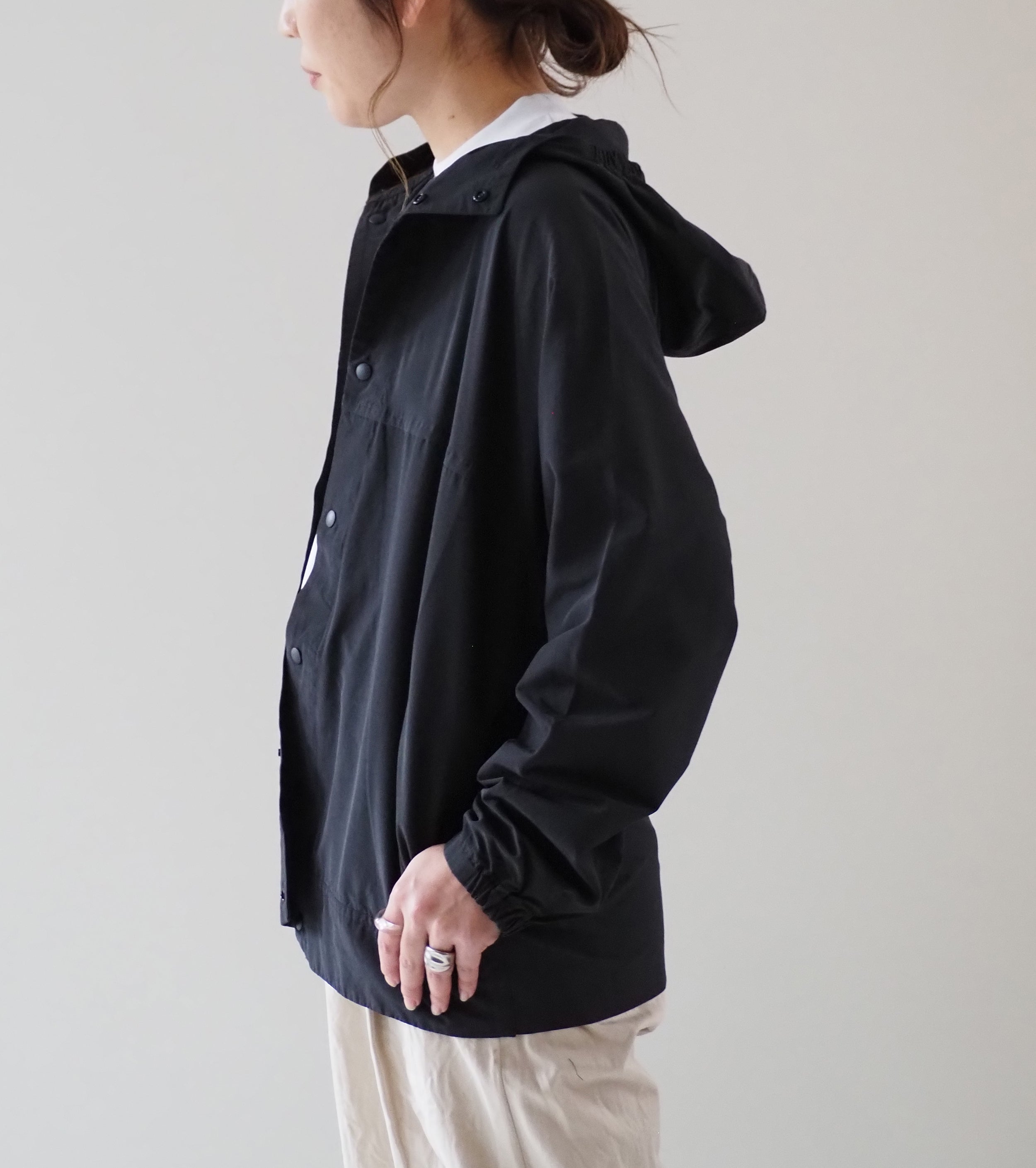 YAECA 60/40 Cloth Hooded Shirt , Dark Navy