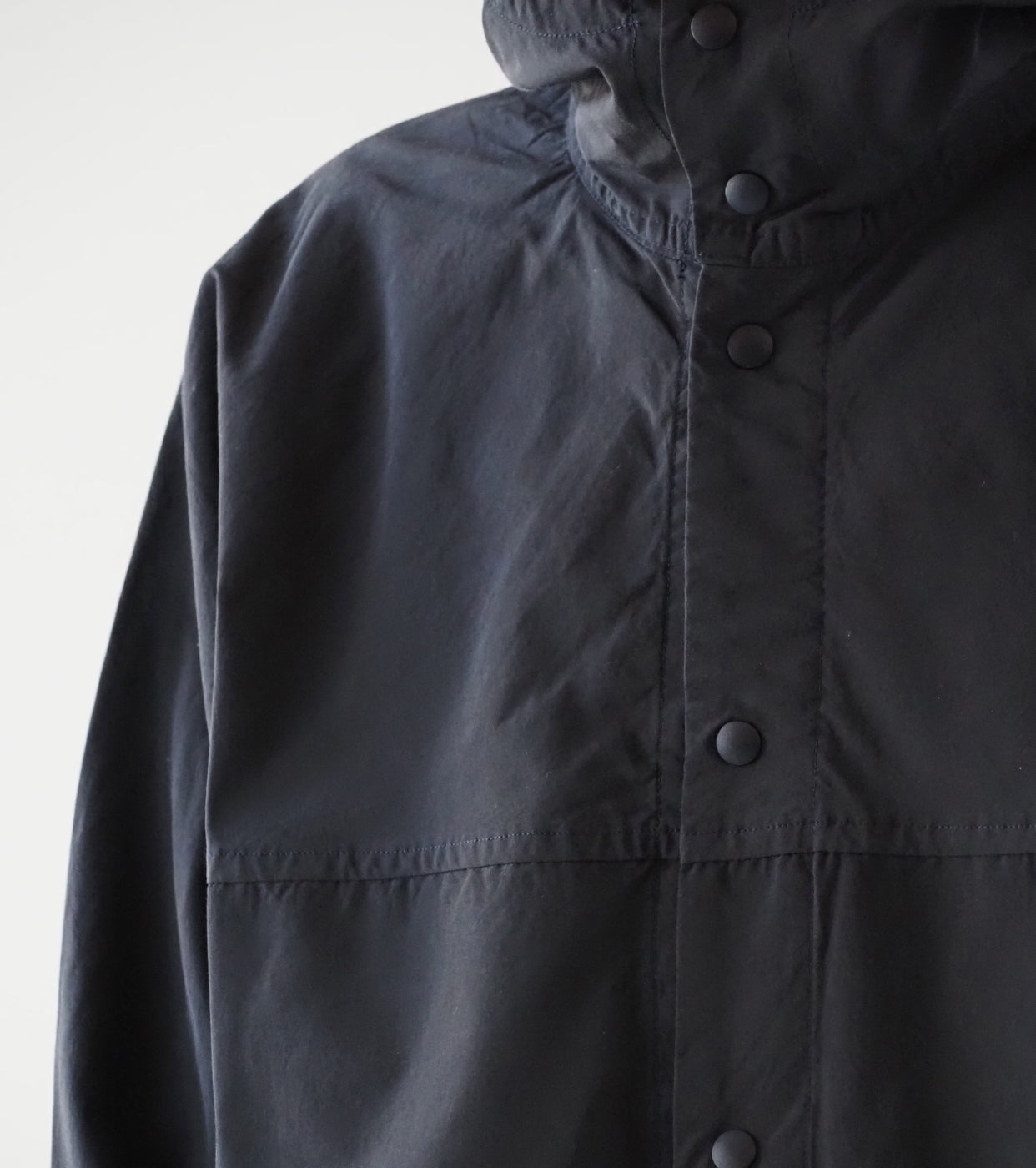 YAECA 60/40 Cloth Hooded Shirt , Dark Navy