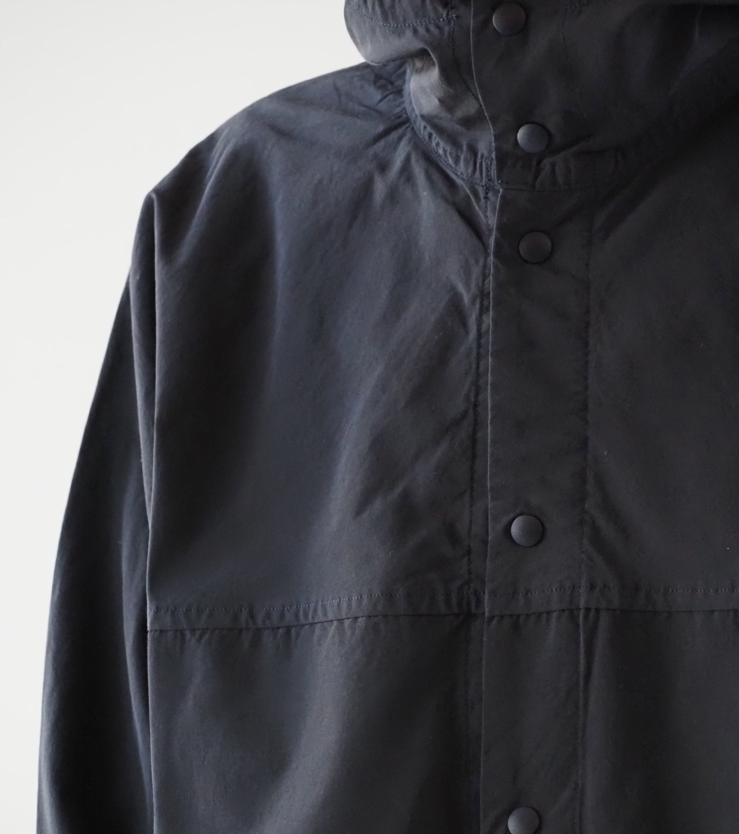 YAECA 60/40 Cloth Hooded Shirt , Dark Navy