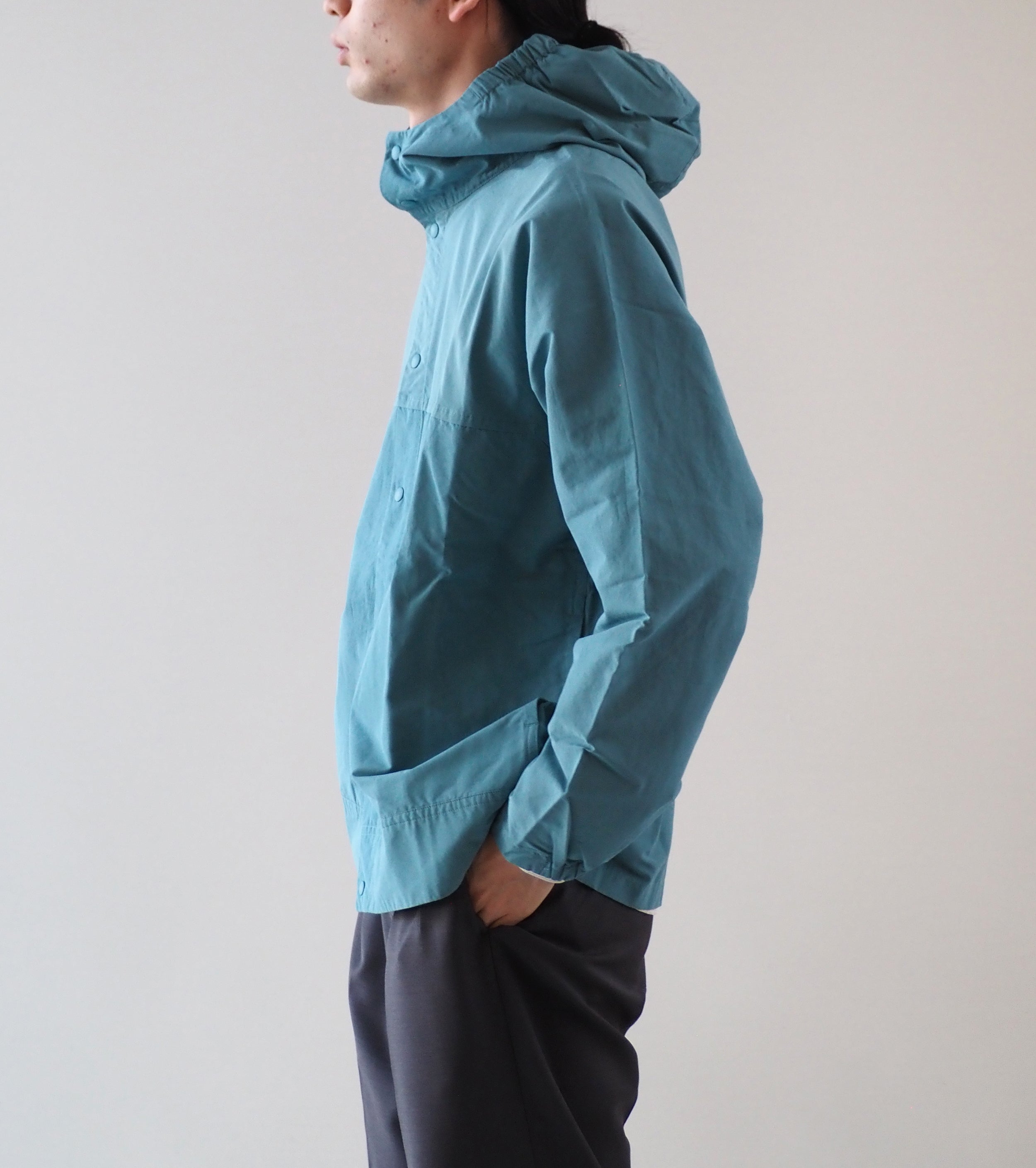 YAECA 60/40 Cloth Hooded Shirt , Green