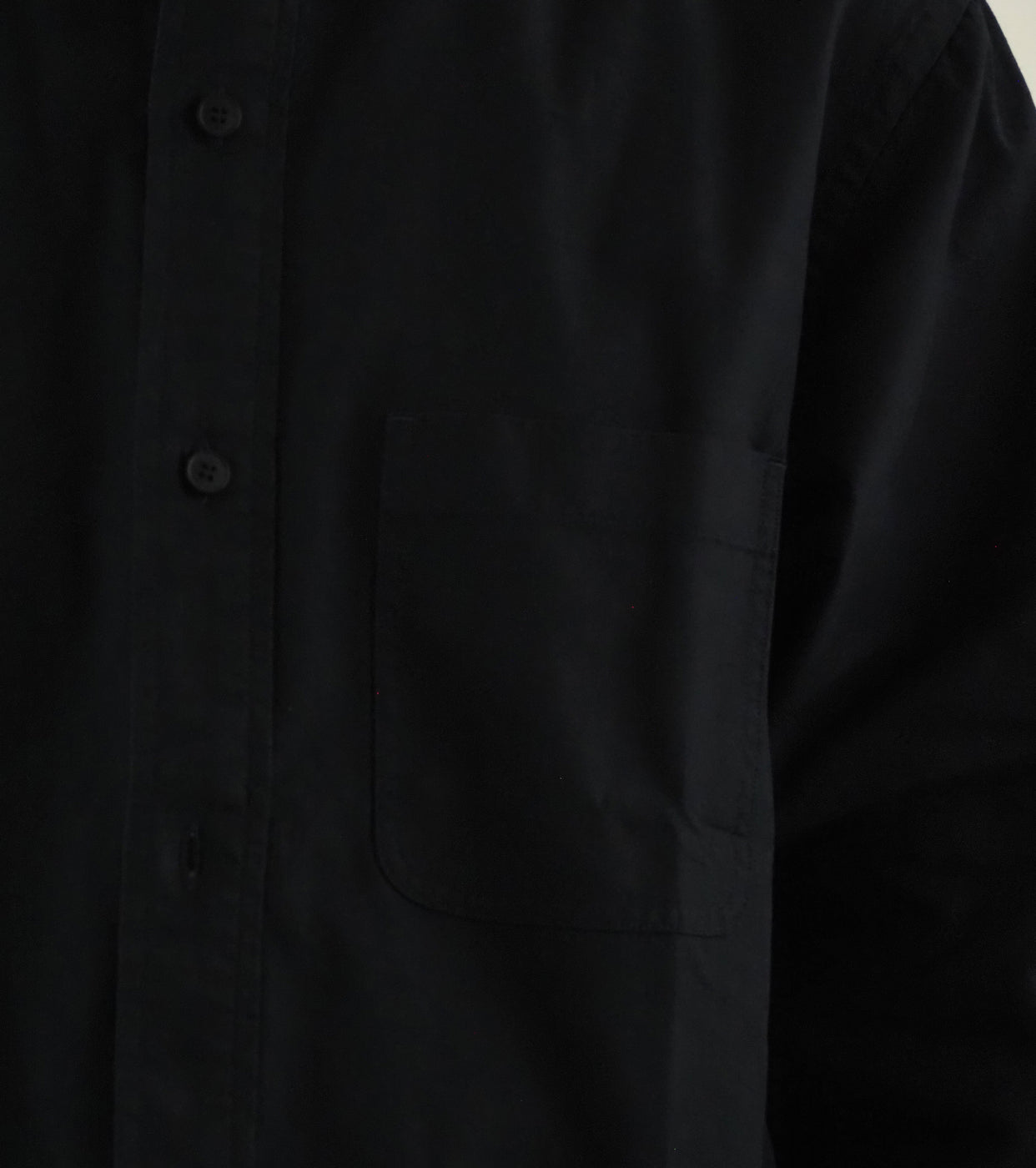YAECA  CANVAS DESIGN Stand Collar Shirt , Dark Navy