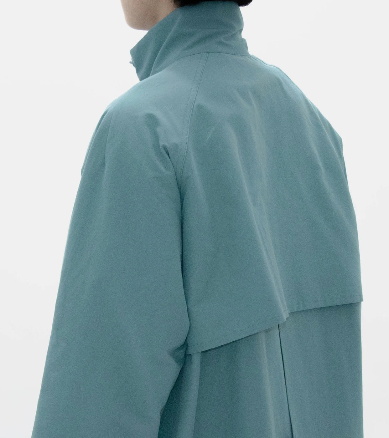 YAECA 60/40 Cloth Zip-up Coat Stand-Up Collar, Green