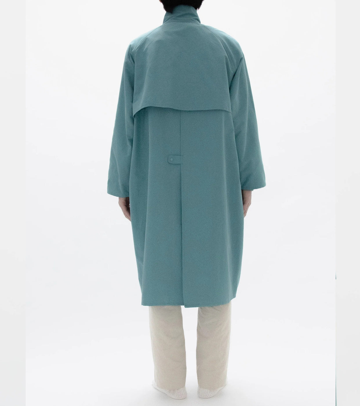 YAECA 60/40 Cloth Zip-up Coat Stand-Up Collar, Green