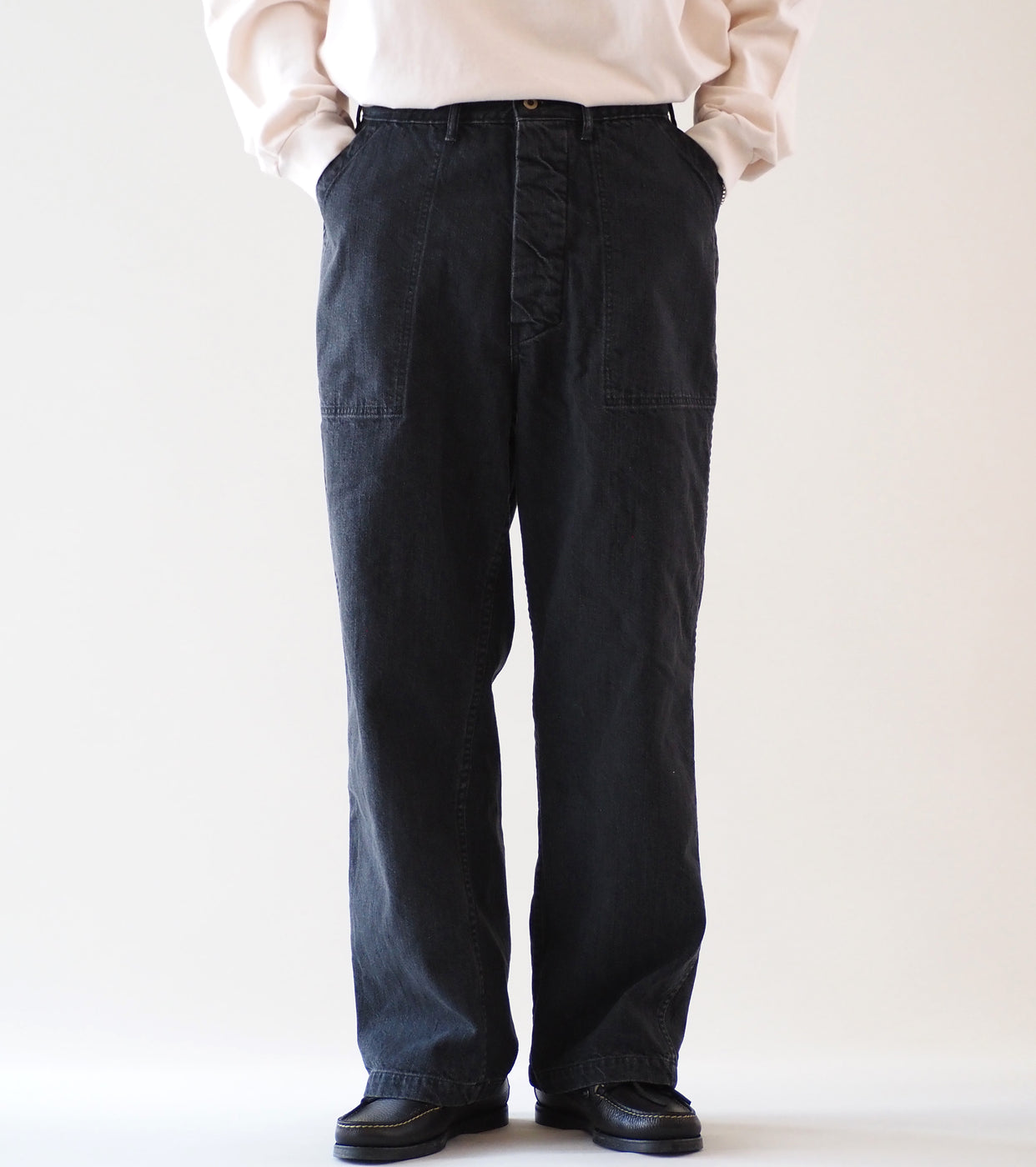CIOTA Denim Baker Pants , Medium Black