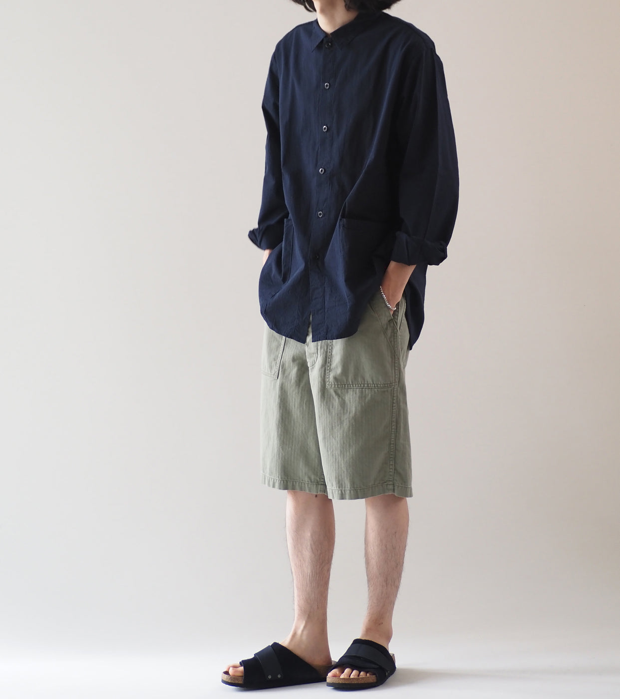 orslow SUMMER FATIGUE SHORTS , Green