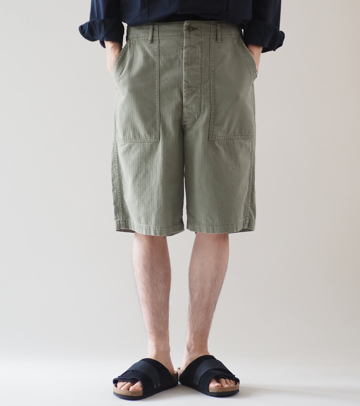 orslow SUMMER FATIGUE SHORTS , Green