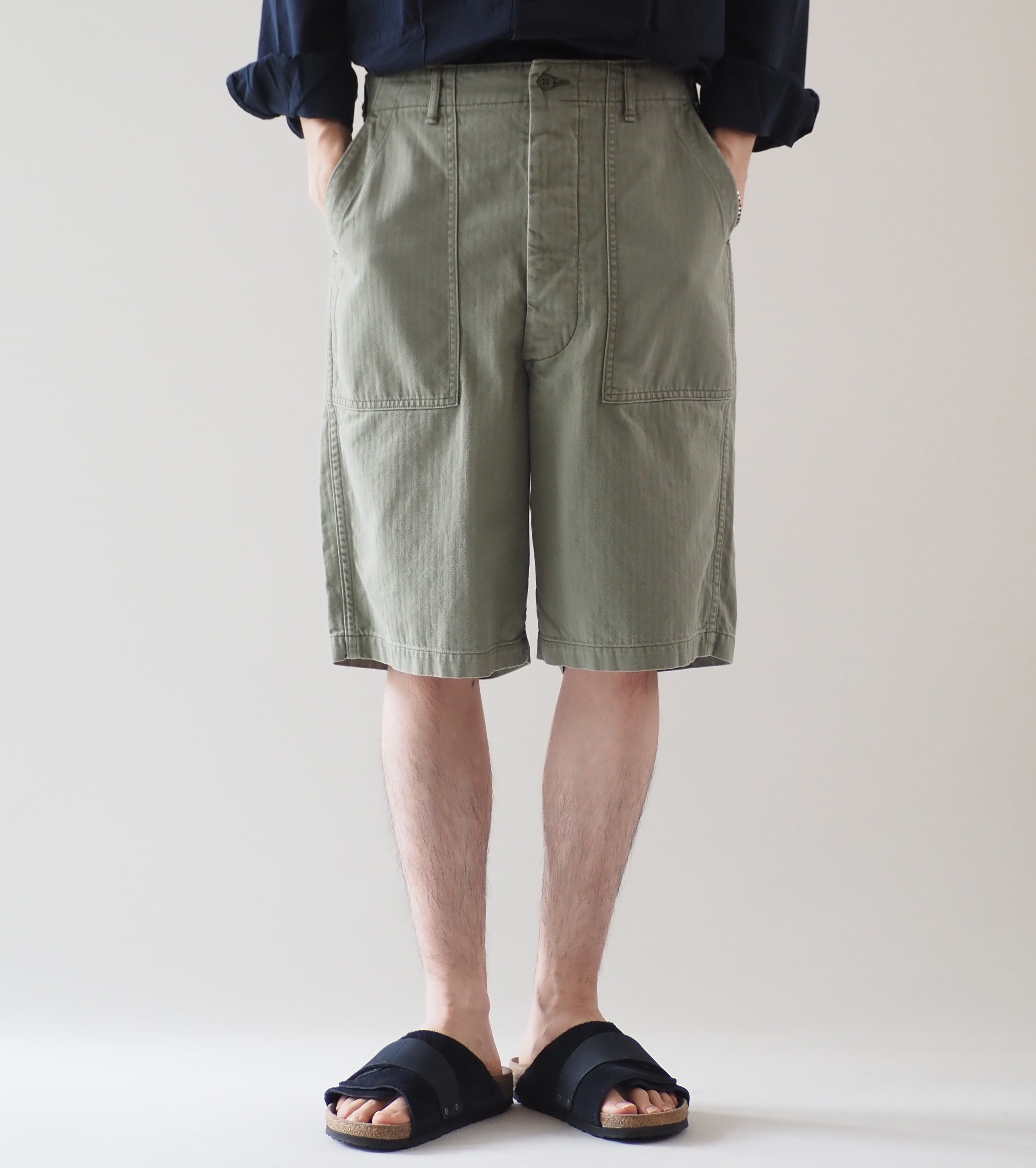 orslow SUMMER FATIGUE SHORTS , Green