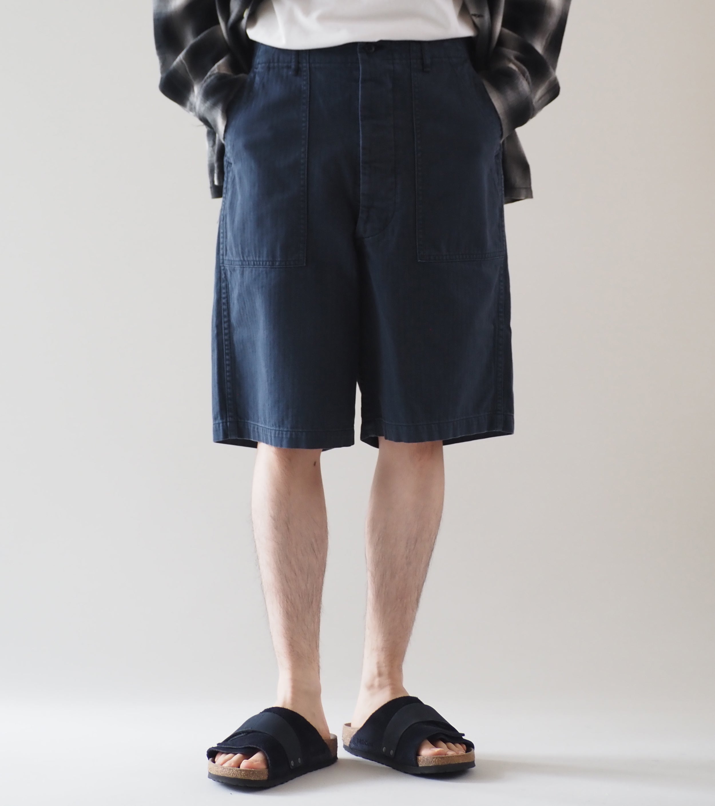 orslow SUMMER FATIGUE SHORTS , Navy