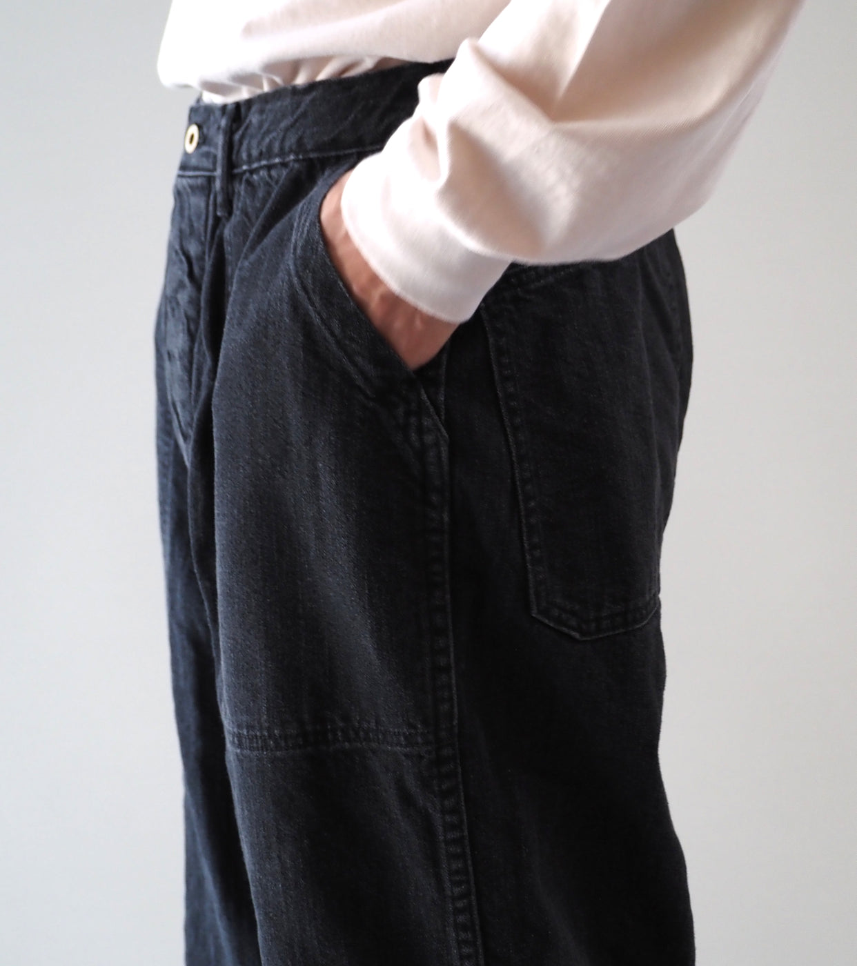 CIOTA Denim Baker Pants , Medium Black