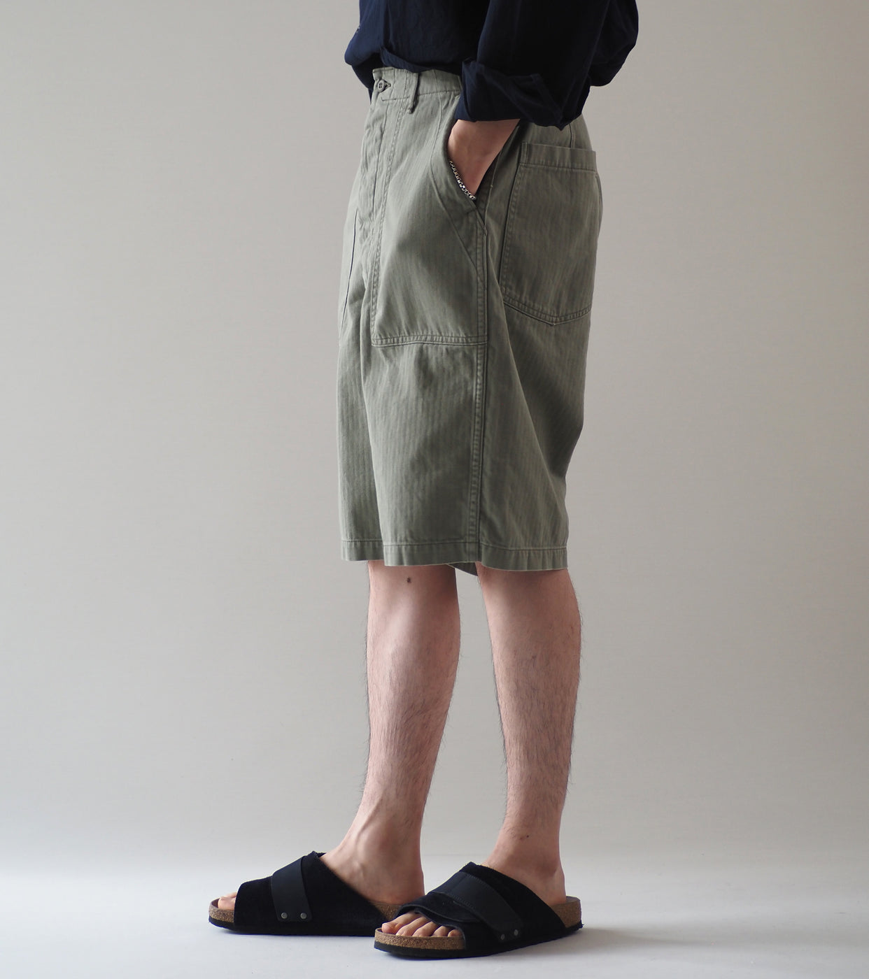 orslow SUMMER FATIGUE SHORTS , Green