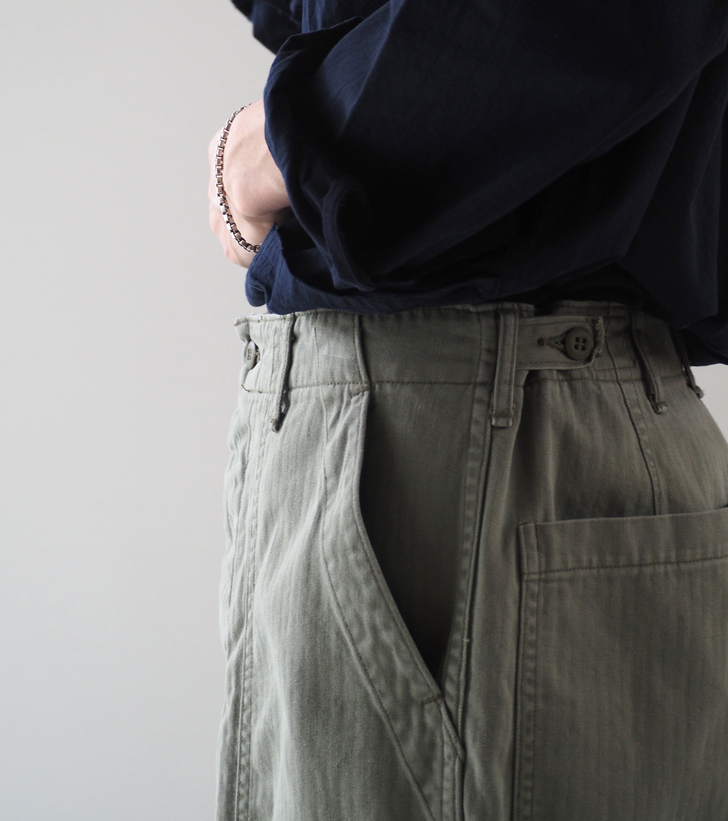 orslow SUMMER FATIGUE SHORTS , Green