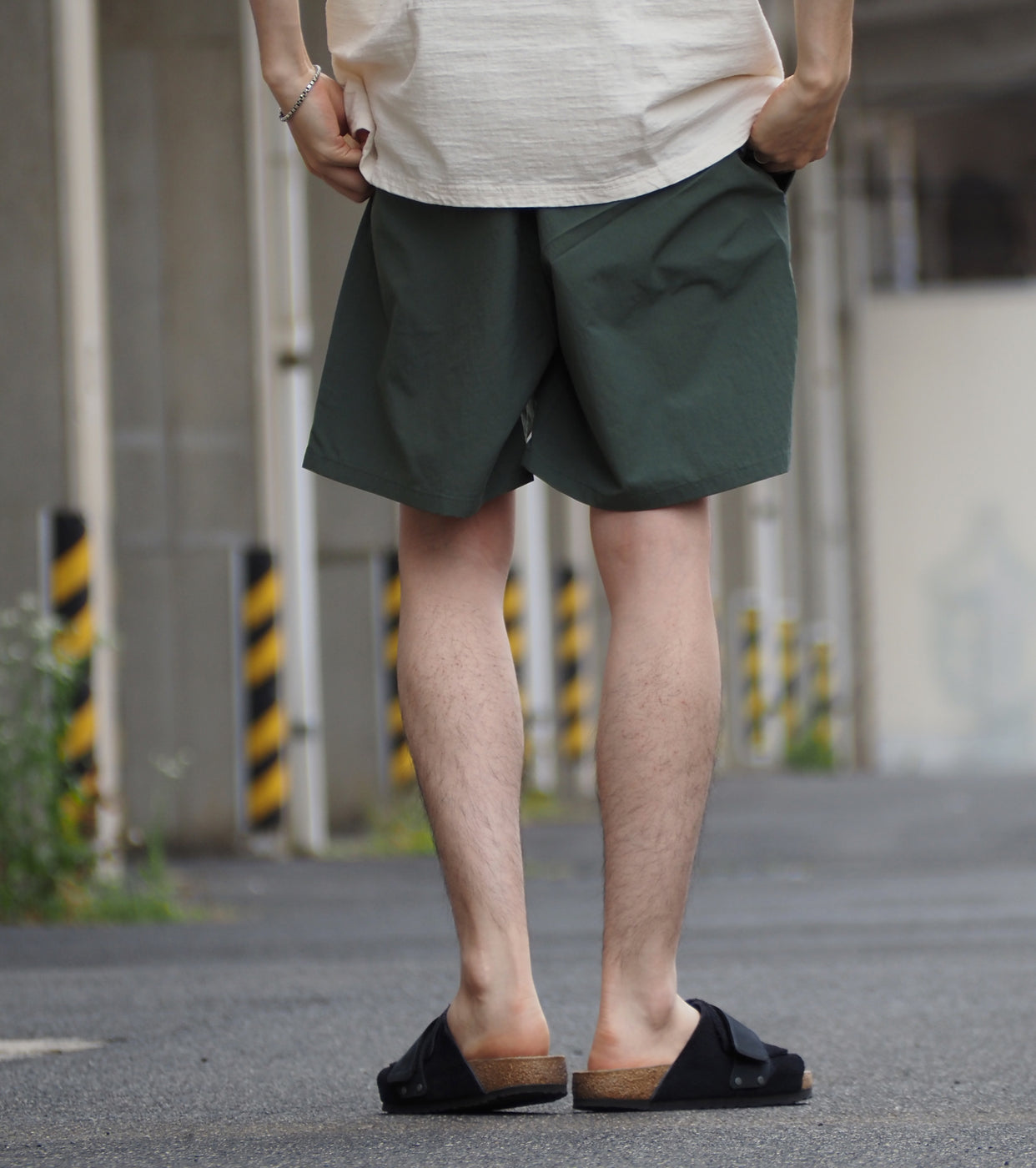 Goldwin Nylon Shorts  ,  Urban Green