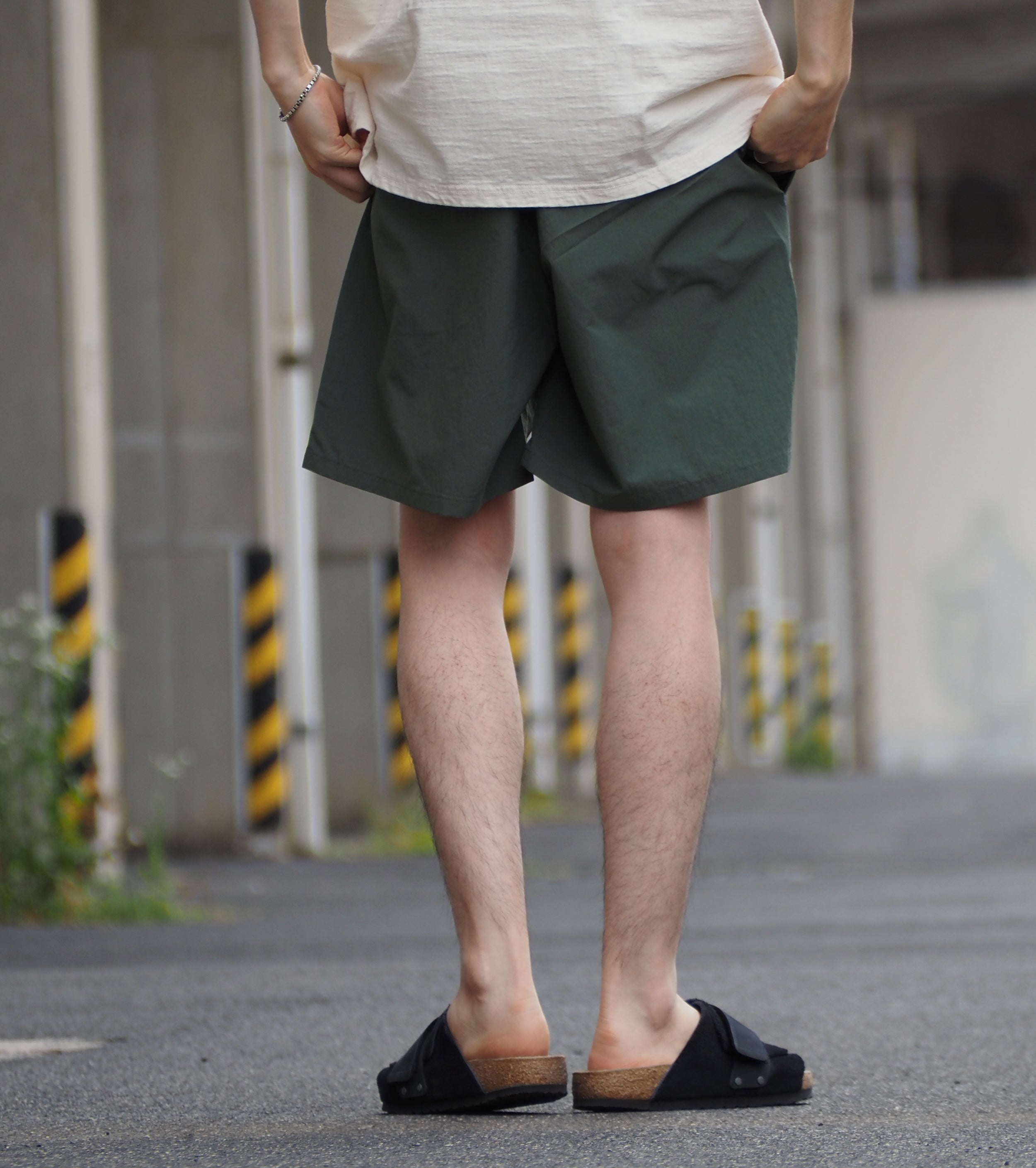 Goldwin Nylon Shorts  ,  Urban Green