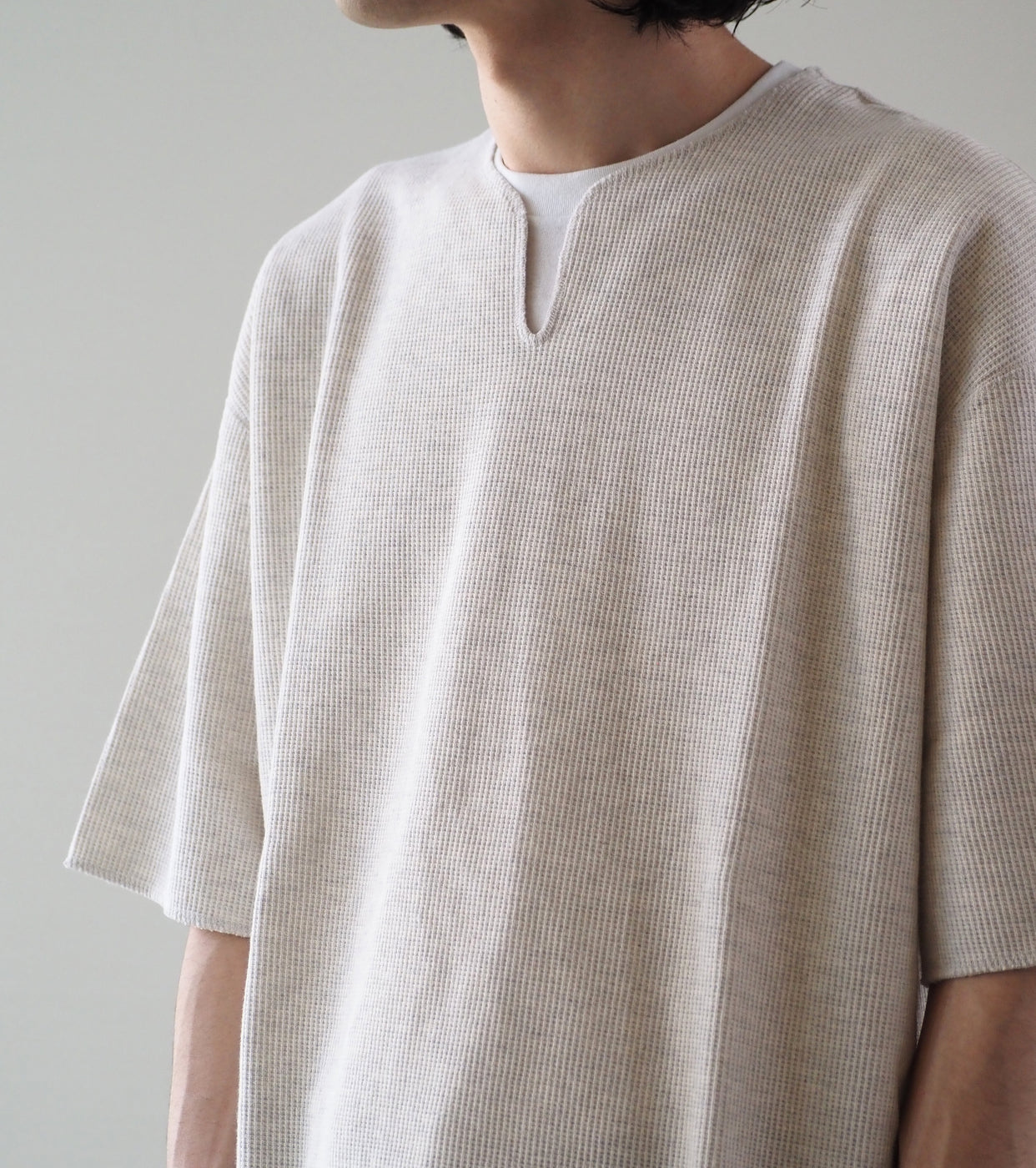 Blurhms  Root Stock Rough&Smooth Thermal Over-Neck , Heather Oatmeal
