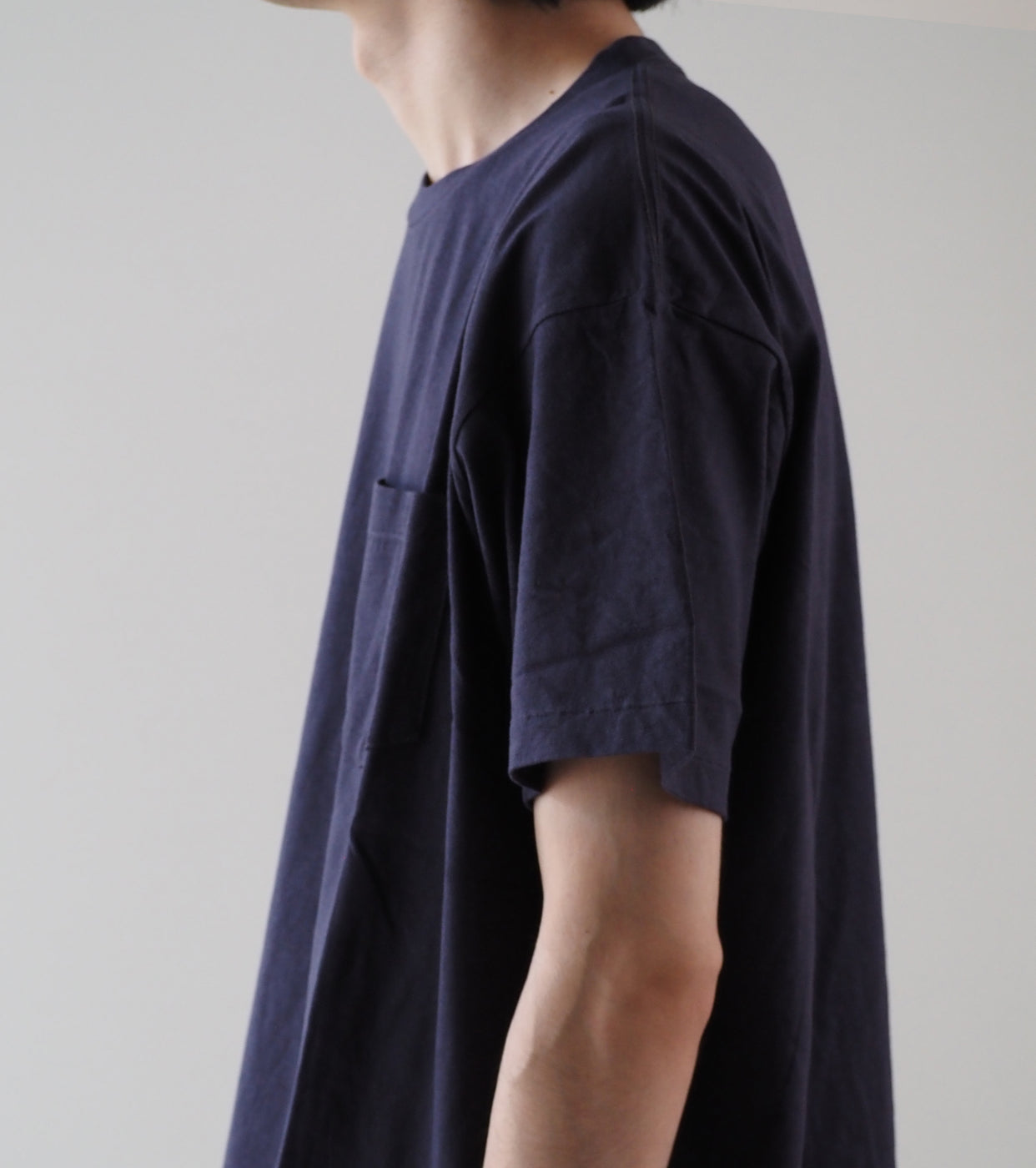 COMOLI Surplus Tee Shirts, Navy
