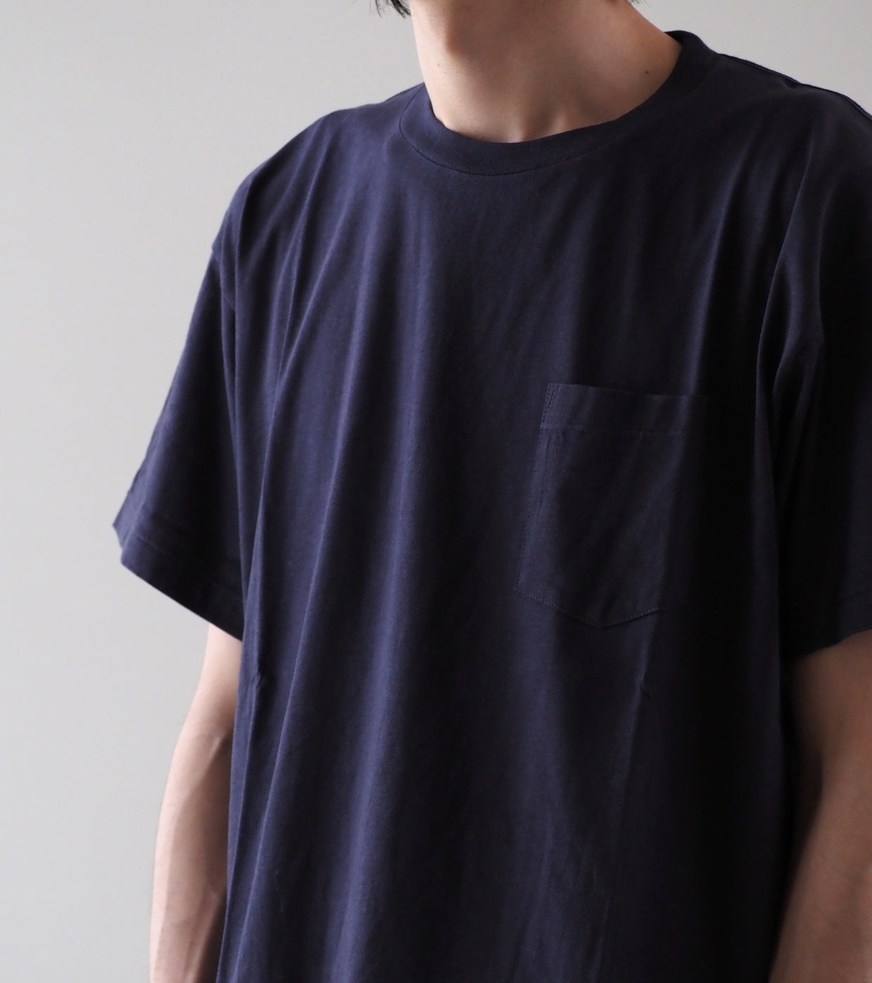 COMOLI Surplus Tee Shirts, Navy