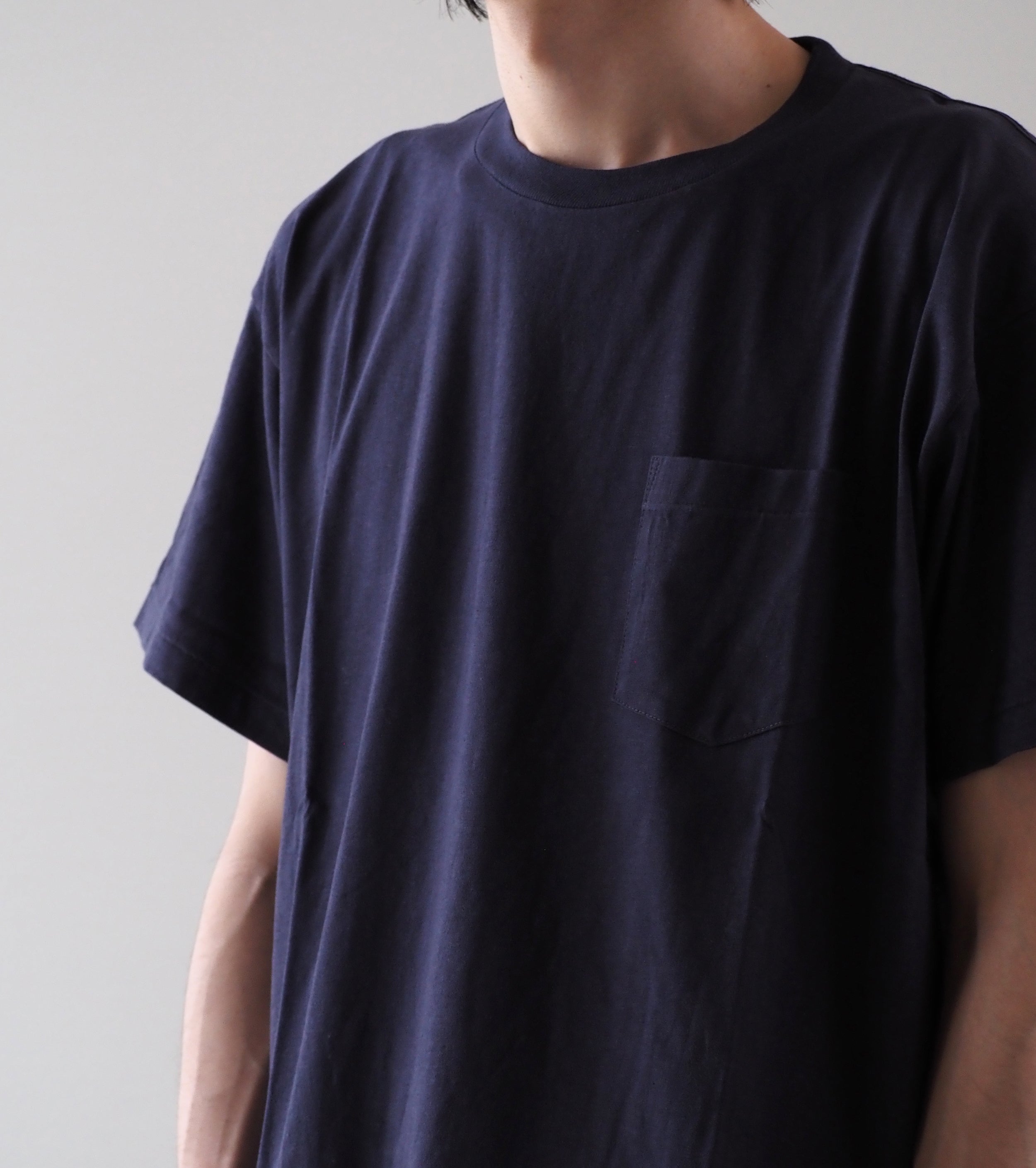 COMOLI Surplus Tee Shirts, Navy