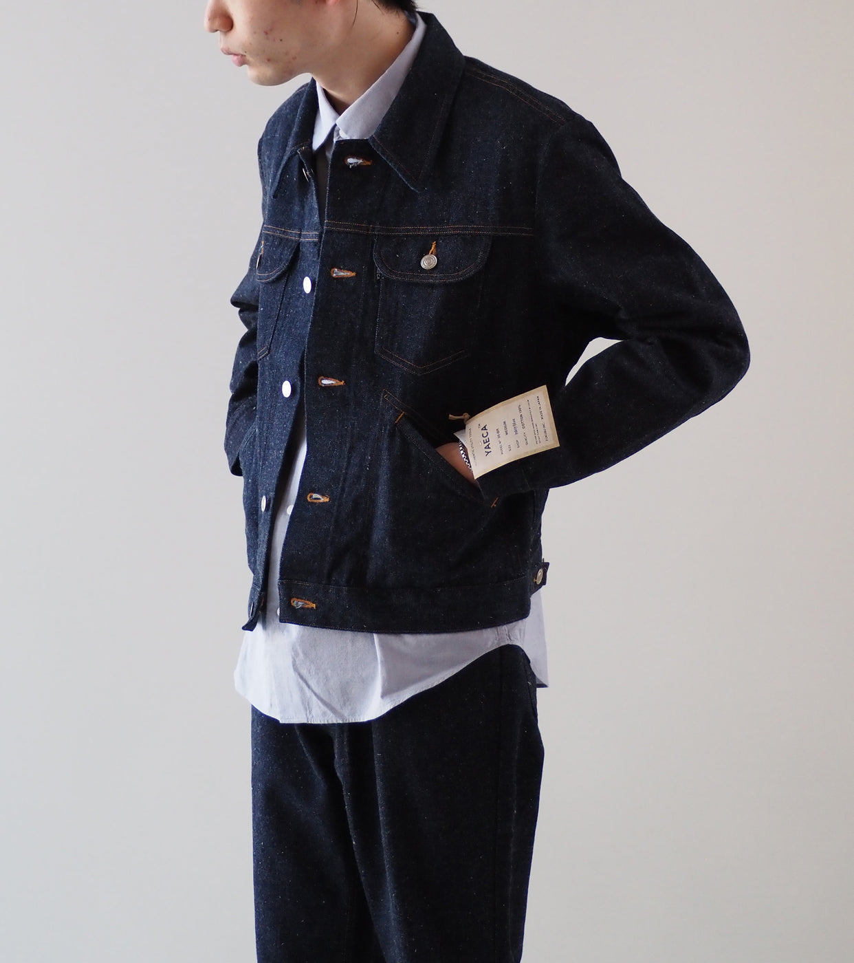 YAECA DENIM 4Pockets Jacket , Broken