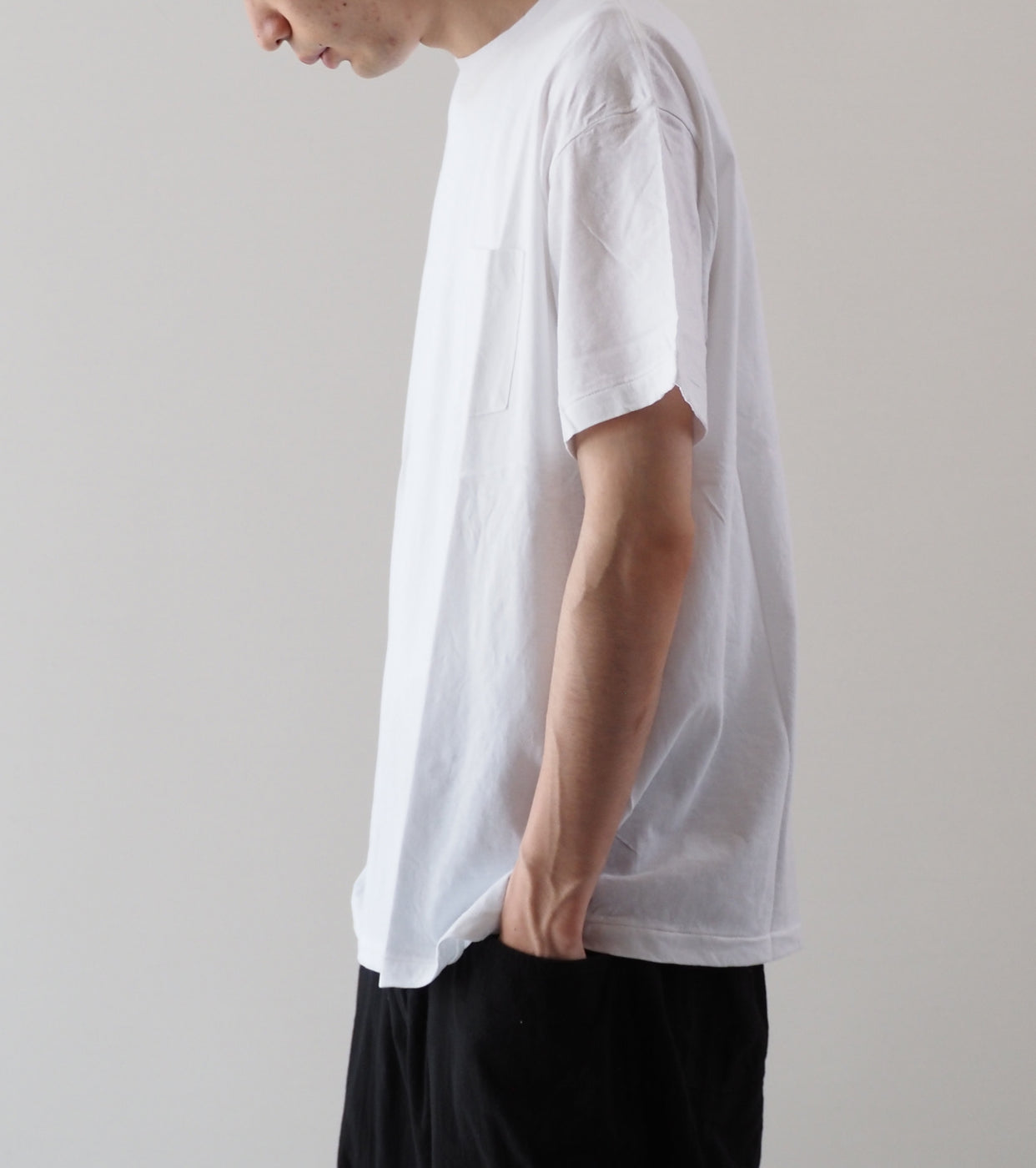 COMOLI Surplus Tee Shirts, White